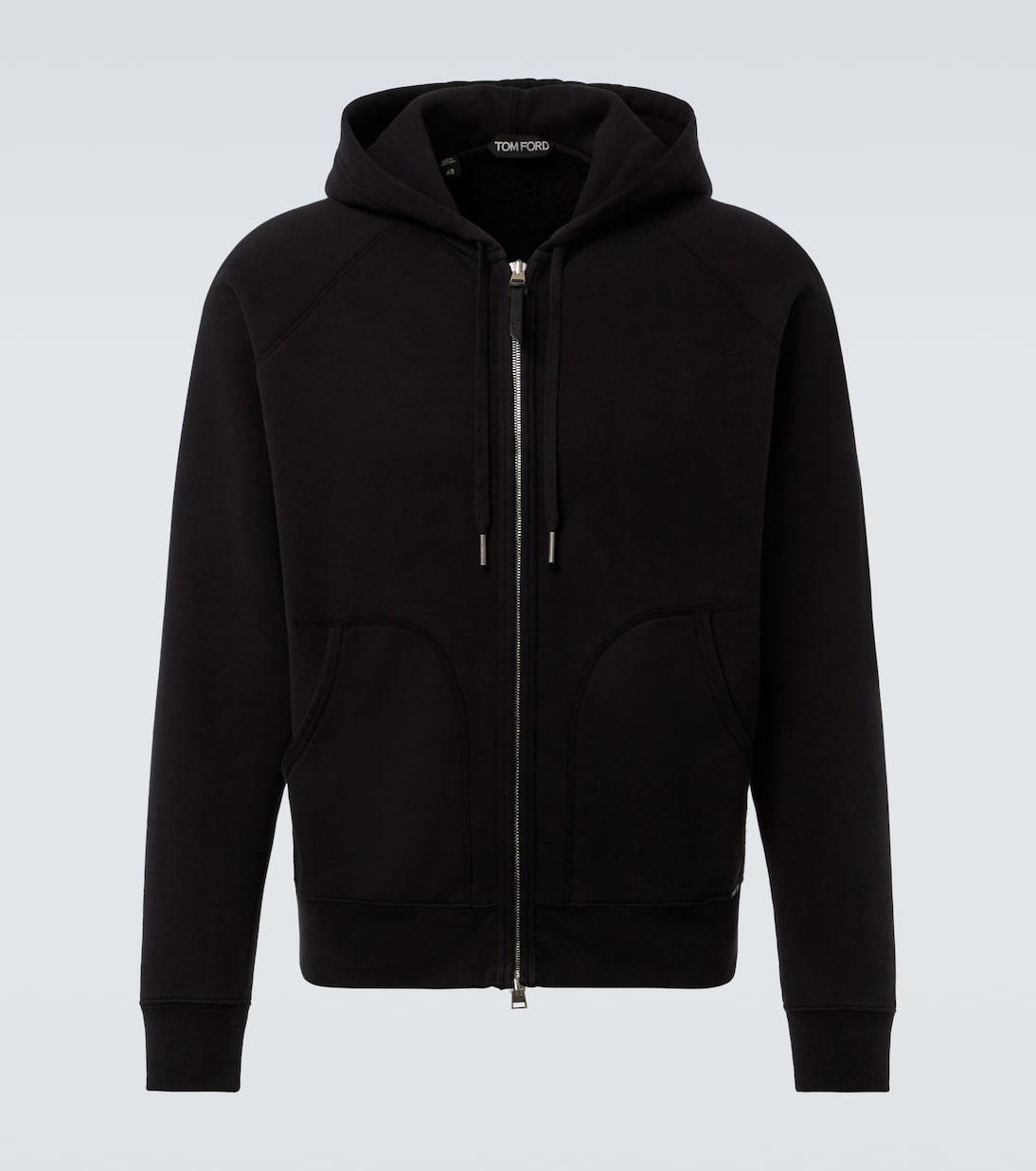 Cotton jersey zip-up hoodie | Tom Ford