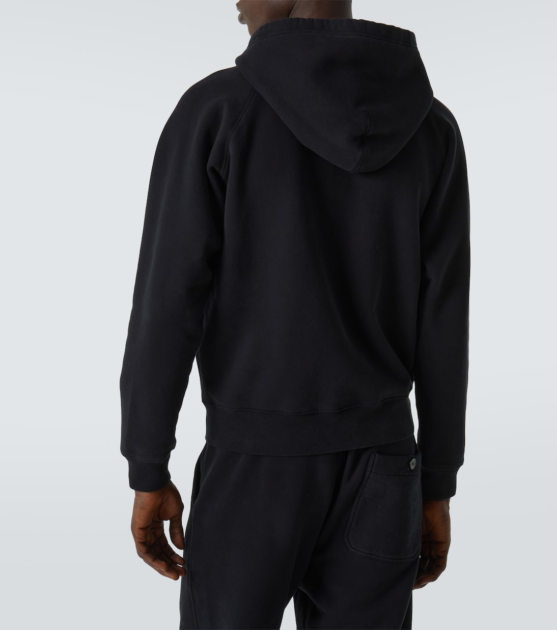 Cotton jersey zip-up hoodie | Tom Ford