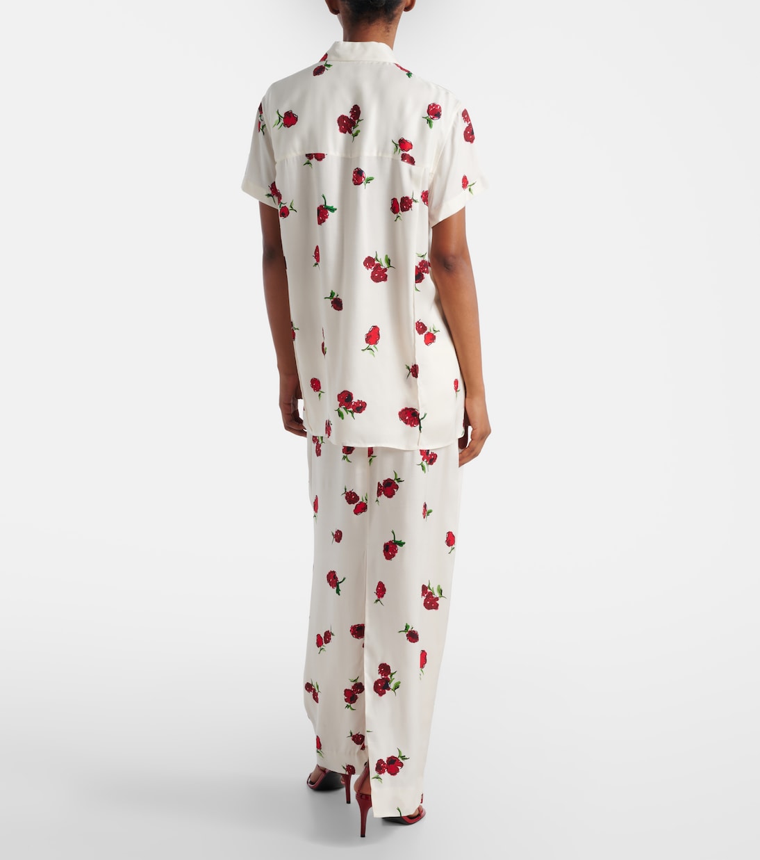 Camicia Keefe in twill con stampa | Khaite