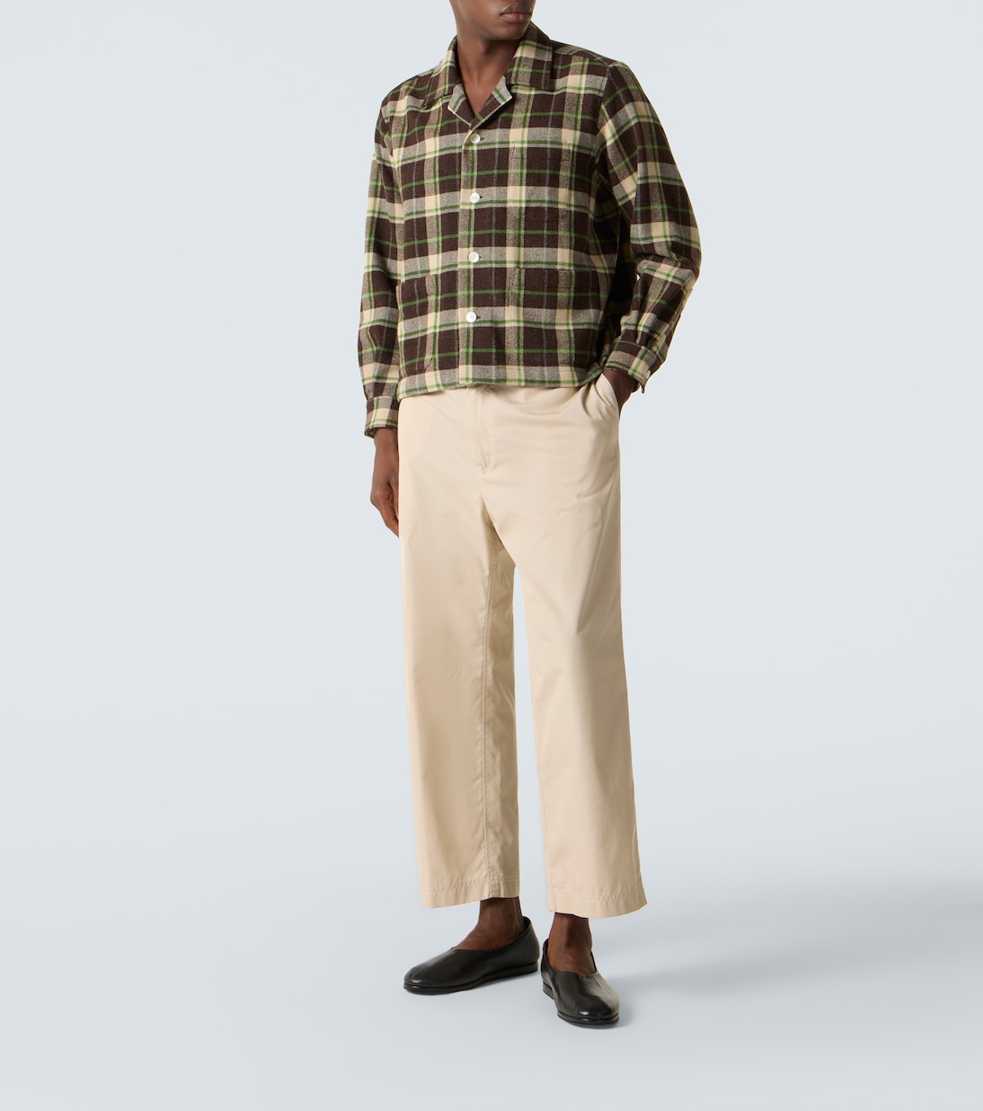 Woodcrest plaid wool flannel overshirt | Bode