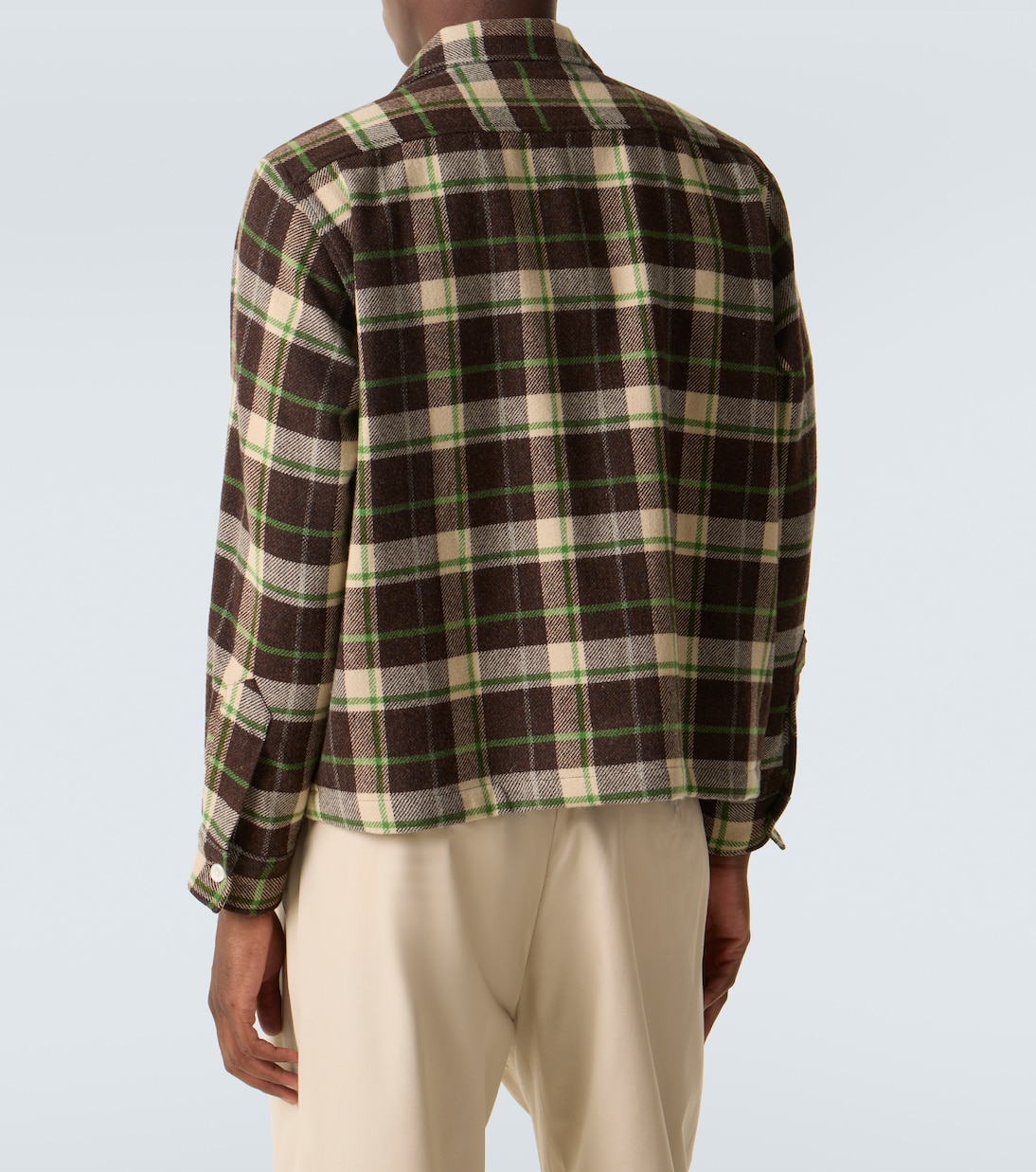 Woodcrest plaid wool flannel overshirt | Bode