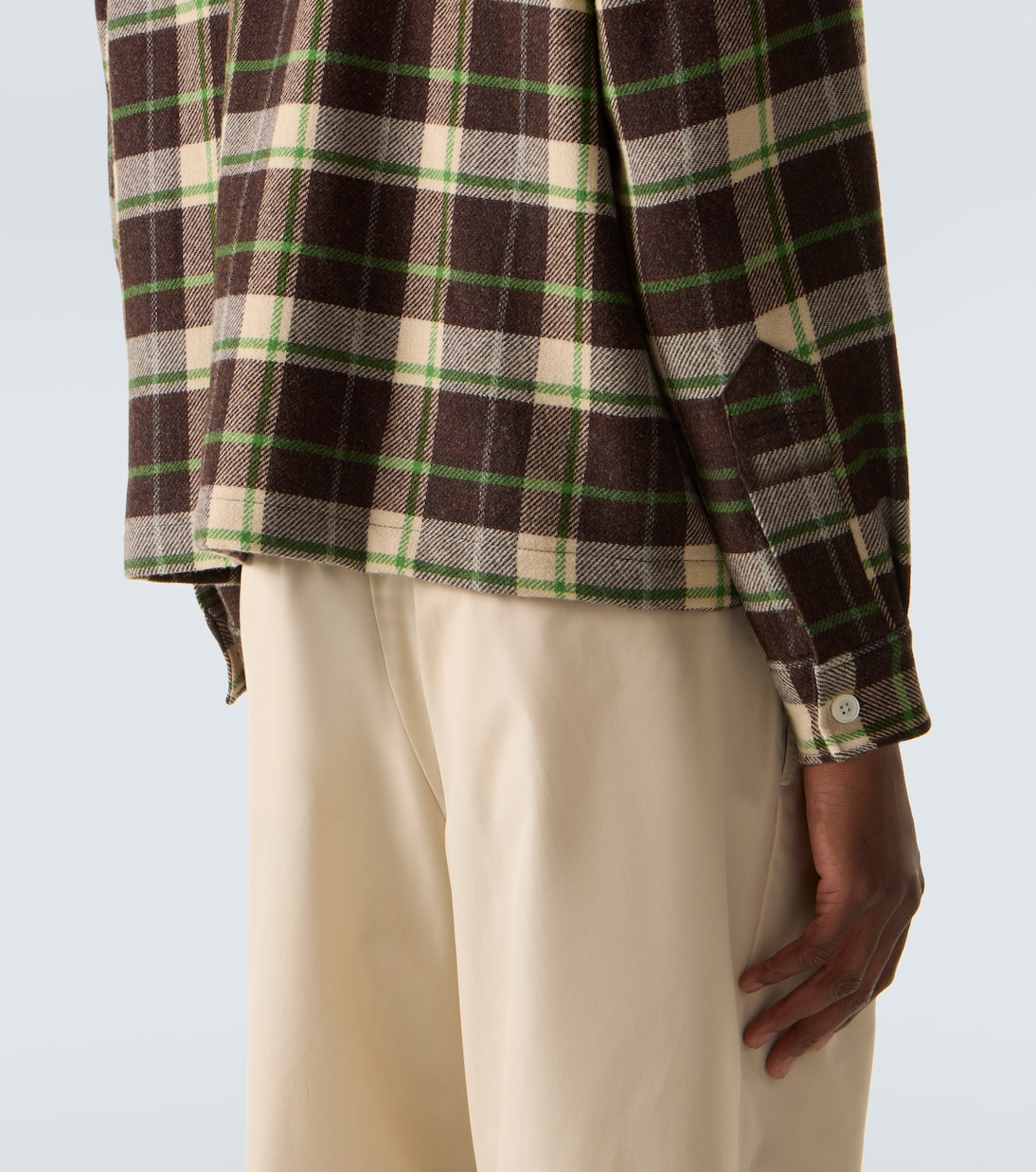 Woodcrest plaid wool flannel overshirt | Bode