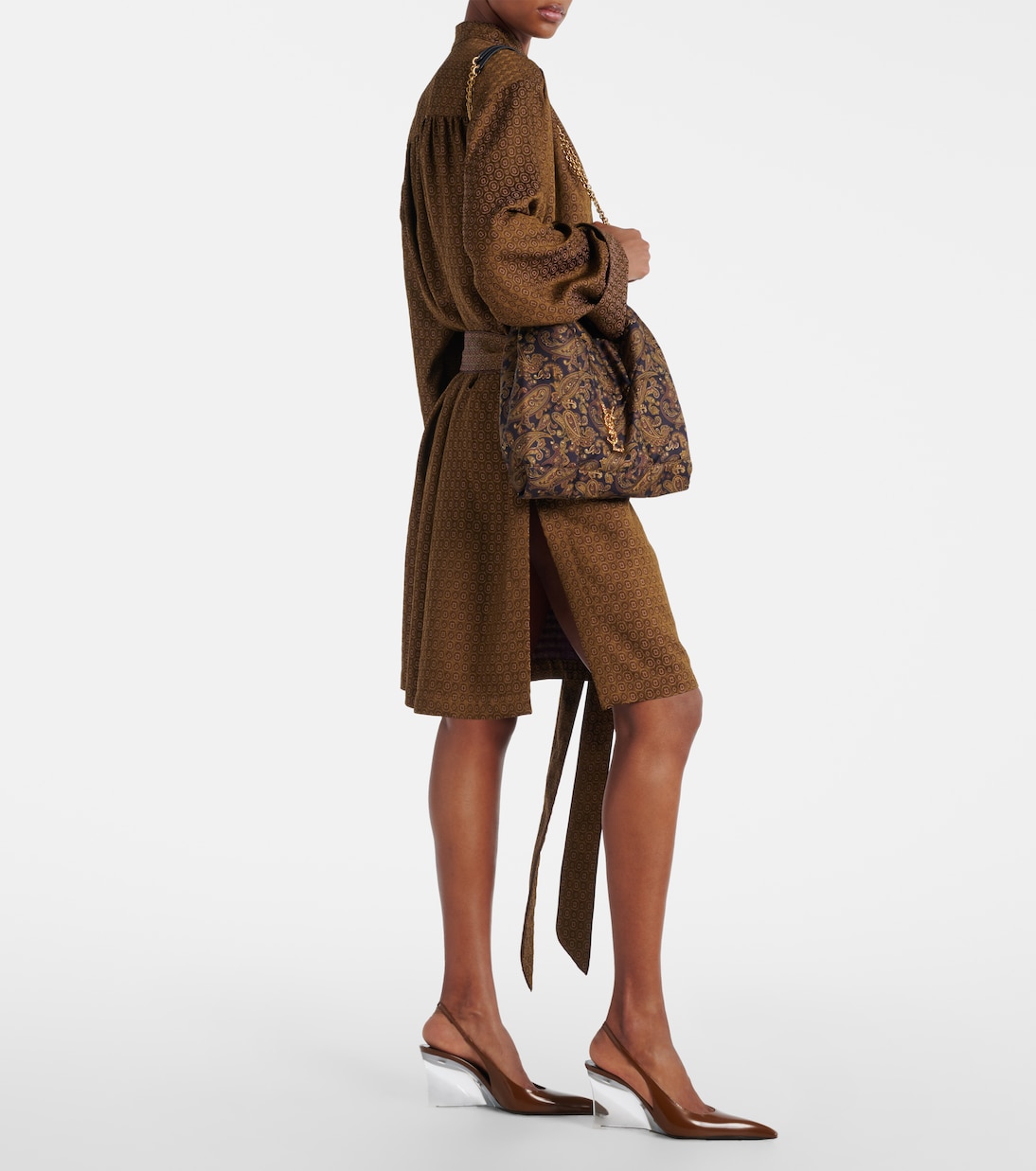 Schultertasche Jamie aus Seiden-Twill | Saint Laurent
