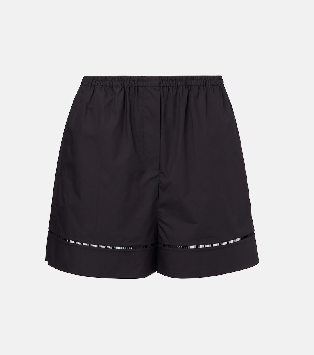 Shorts en popelín de algodón bordados | Róhe