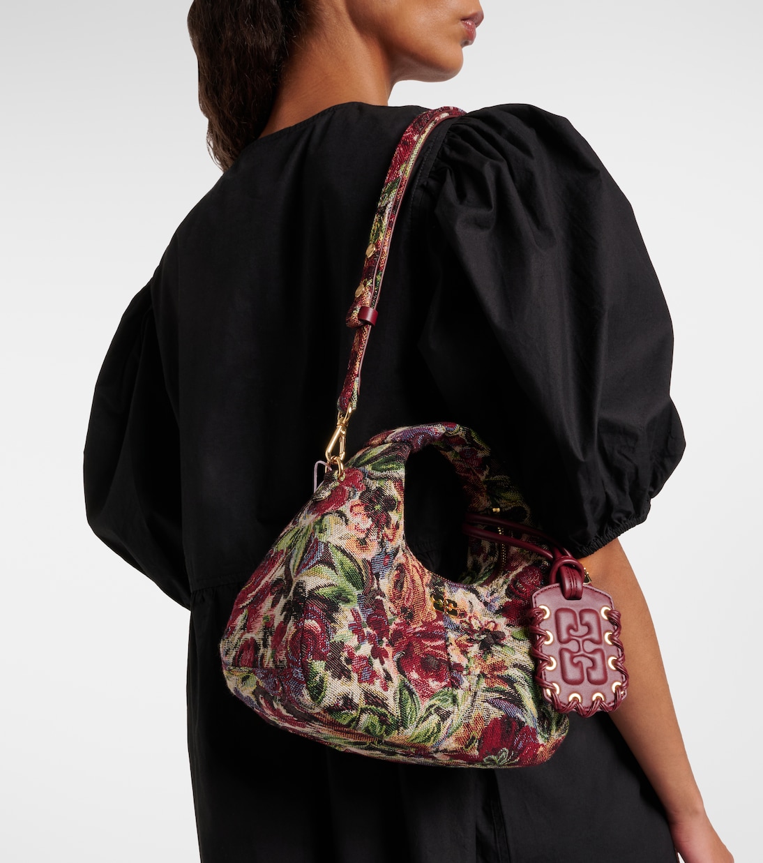 Tapestry Mini jacquard tote bag | Ganni