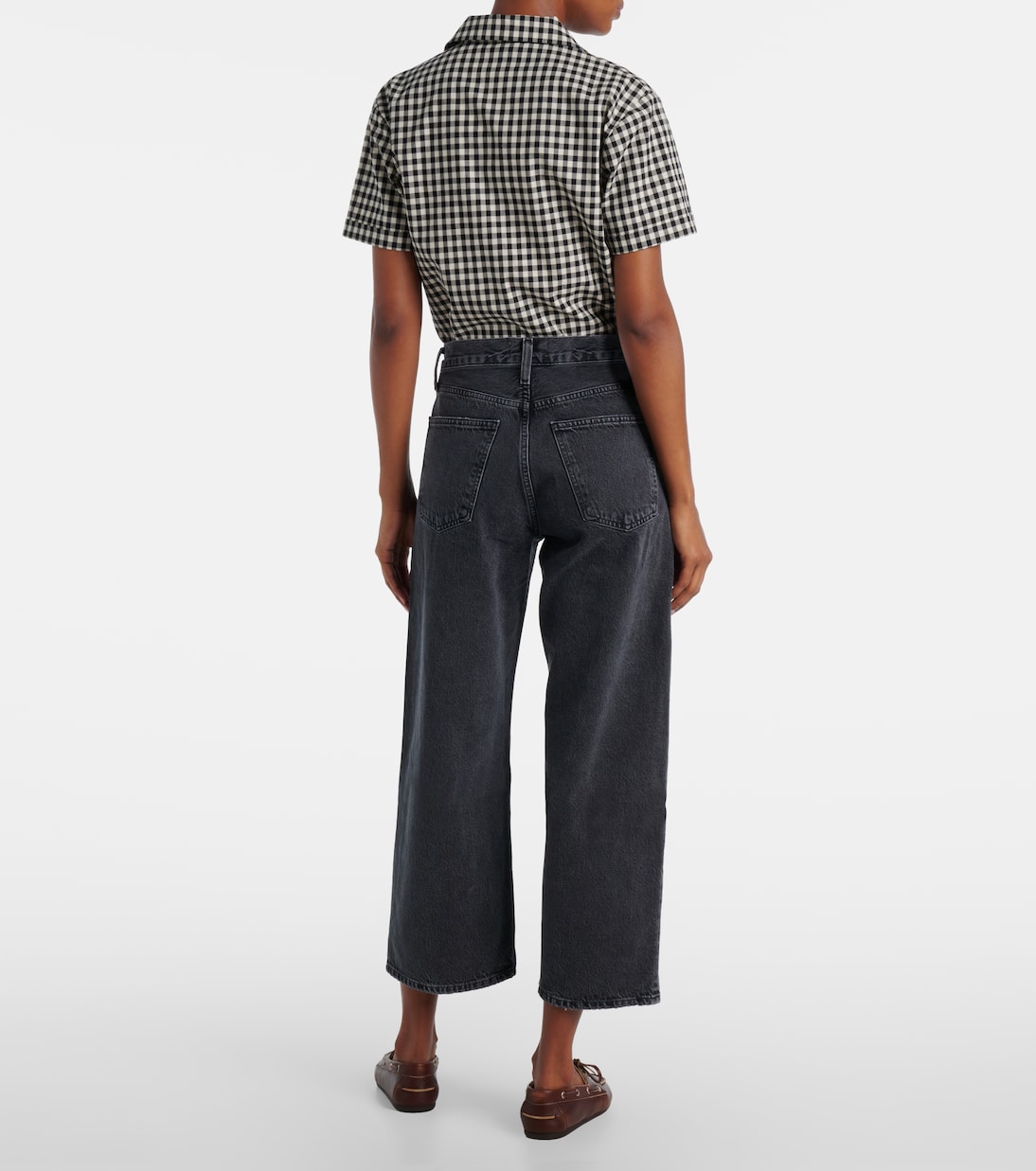 Arc cropped mid-rise wide-leg jeans | Agolde
