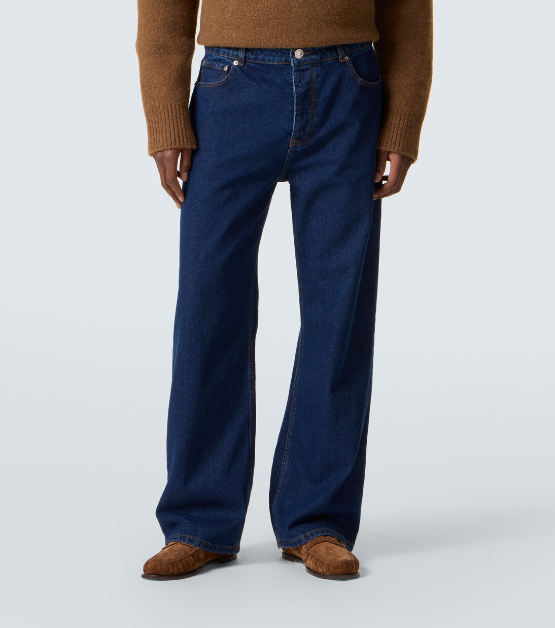 Jeans anchos de tiro medio | Ami Paris