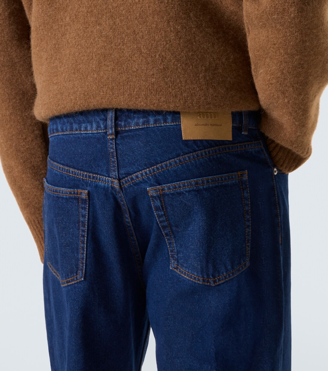 Jeans anchos de tiro medio | Ami Paris