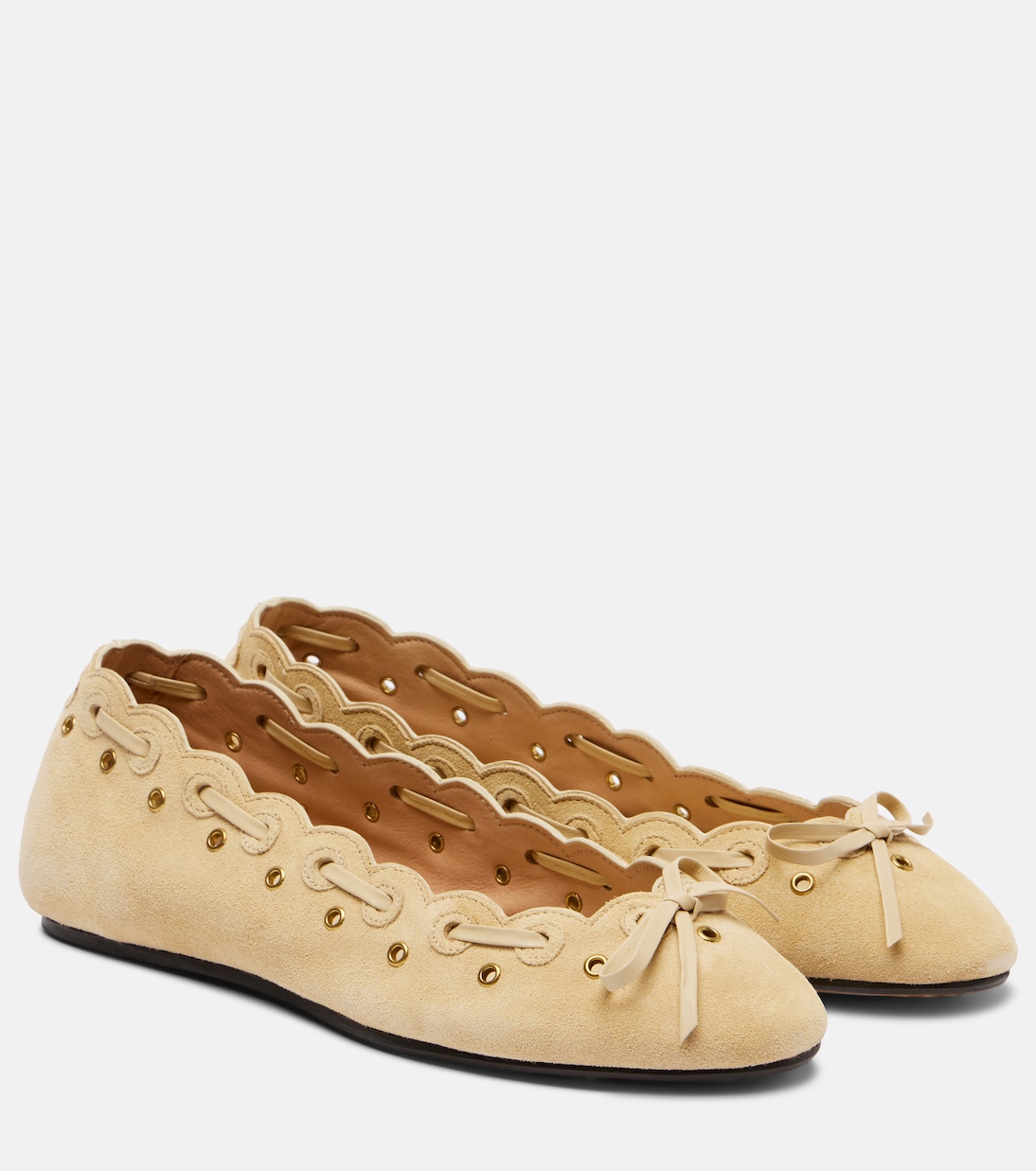 Balfy bow-detail suede ballet flats | Isabel Marant