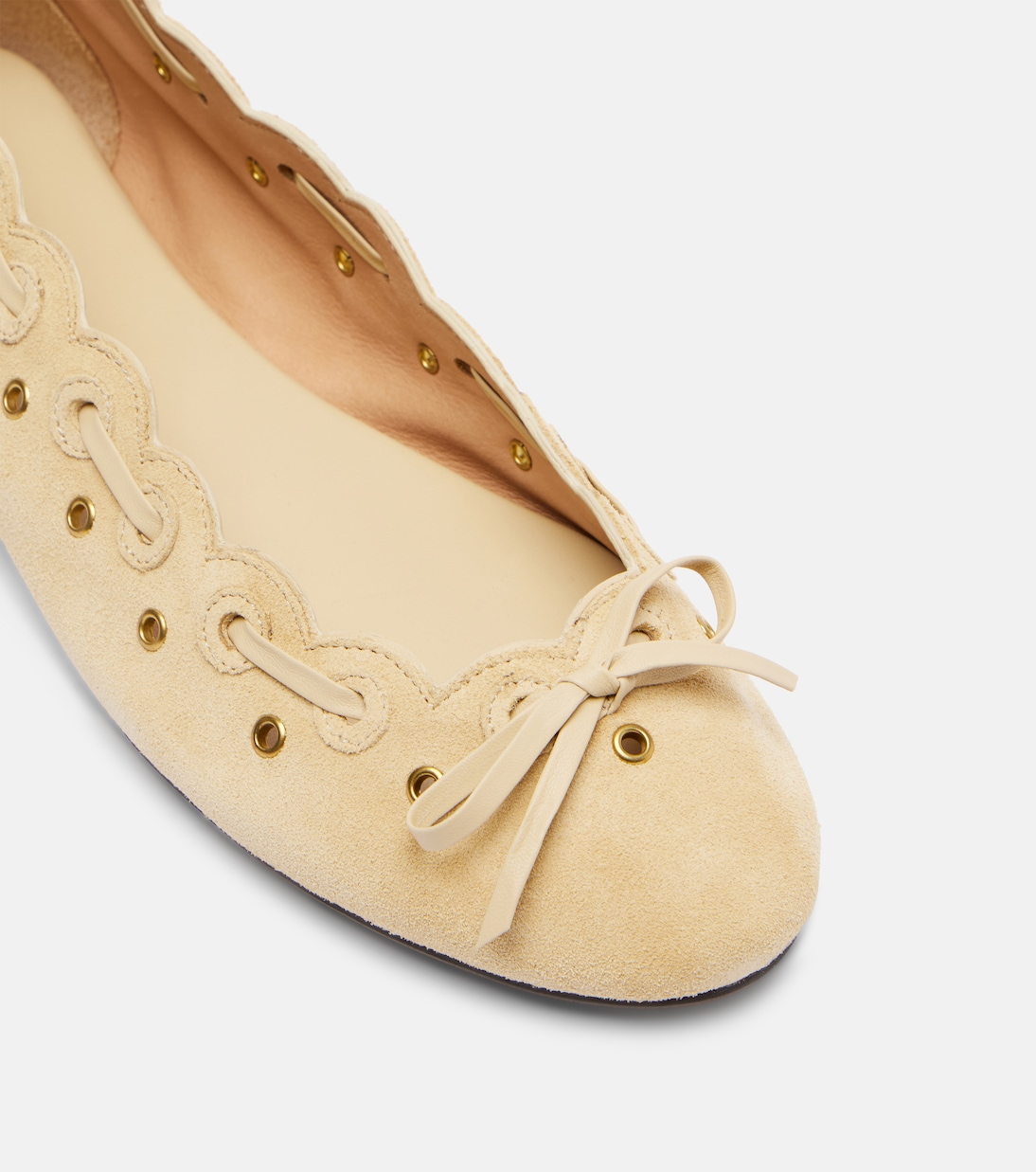 Balfy bow-detail suede ballet flats | Isabel Marant