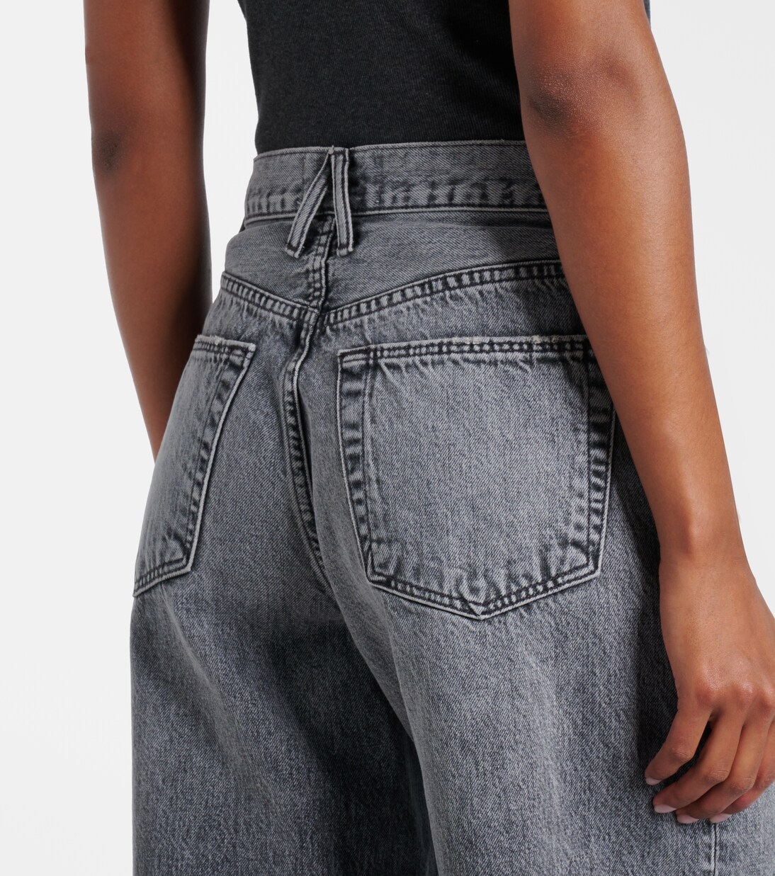 Cassie 하이라이즈 와이드 진 | Slvrlake