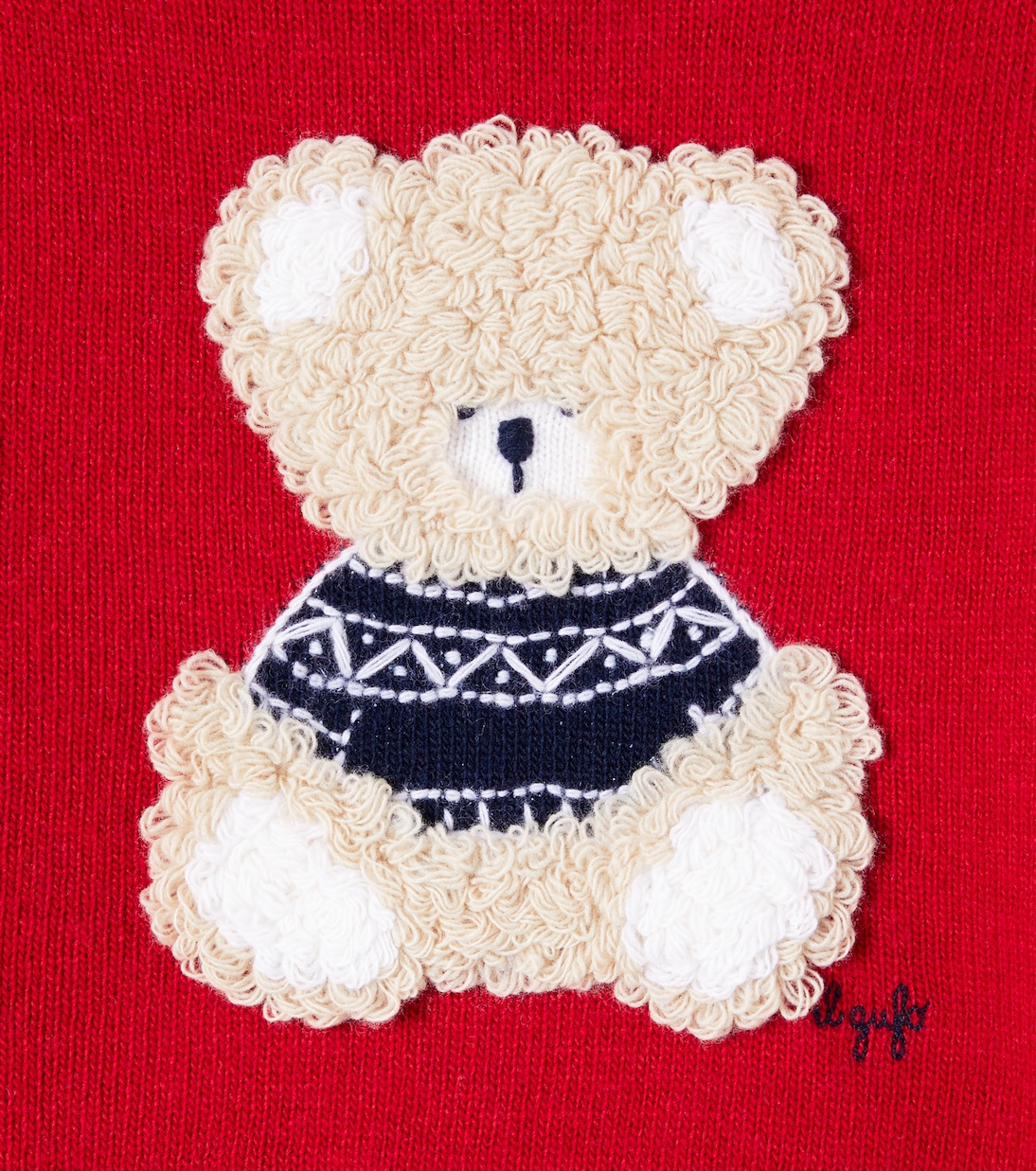 Intarsia virgin wool sweater | Il Gufo