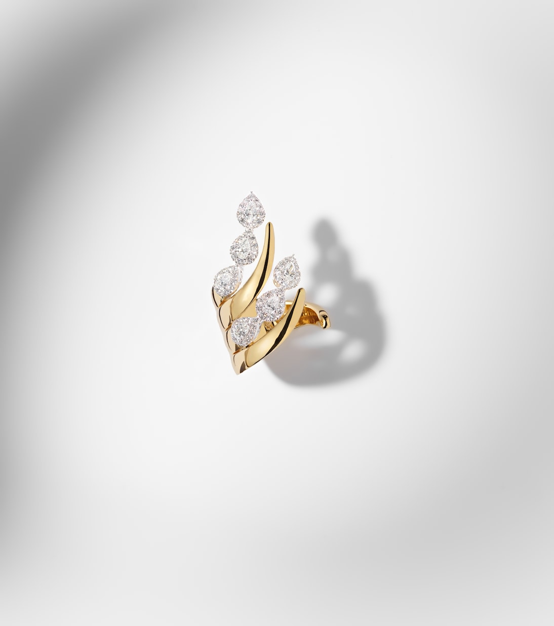 Ring Golden Strada aus 18kt Gelb- und Weißgold mit Diamanten | Yeprem