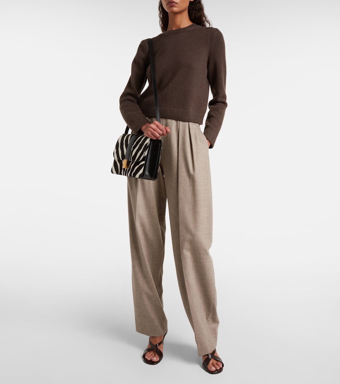 Blake calf hair crossbody bag | Khaite