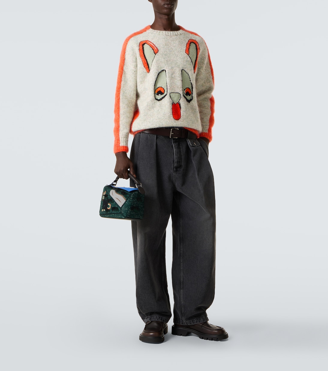 x Louis Wain intarsia wool-blend sweater | Loewe