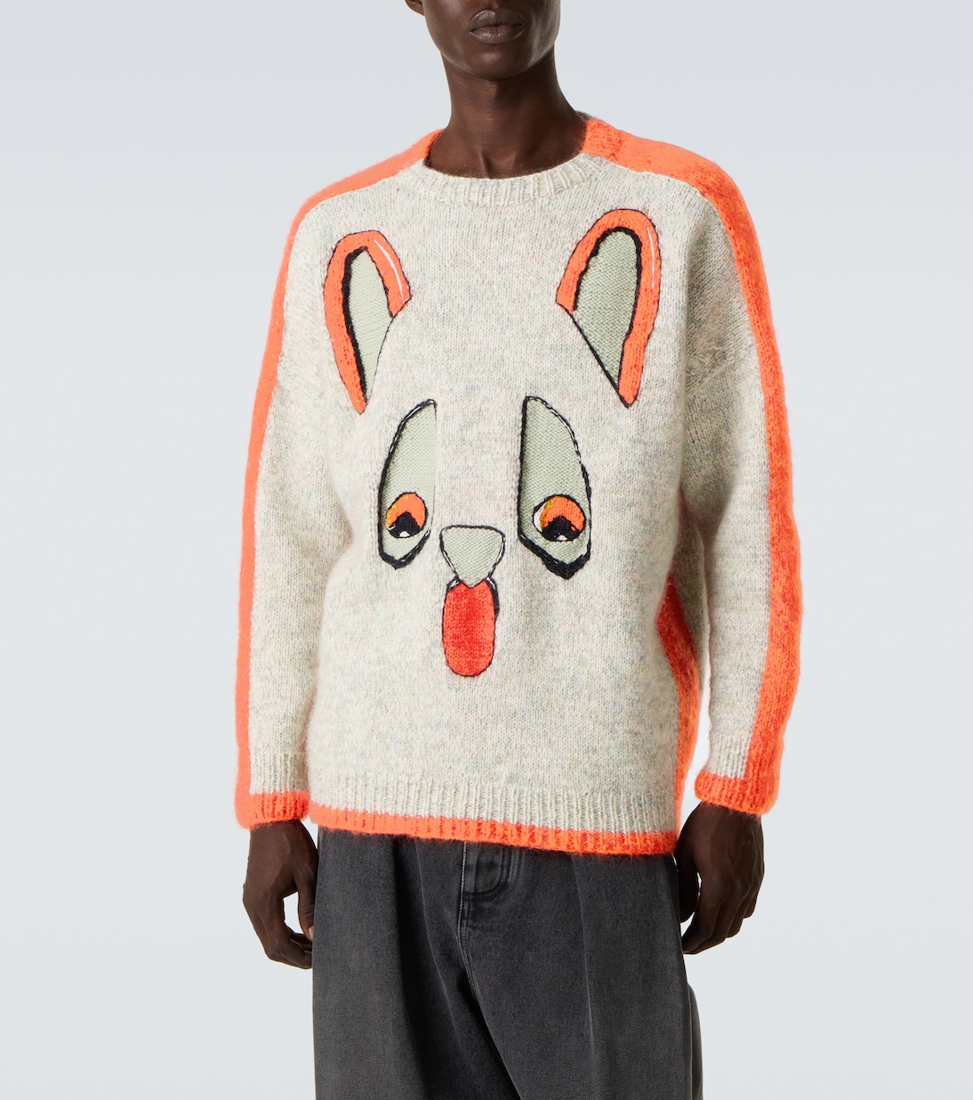 x Louis Wain intarsia wool-blend sweater | Loewe