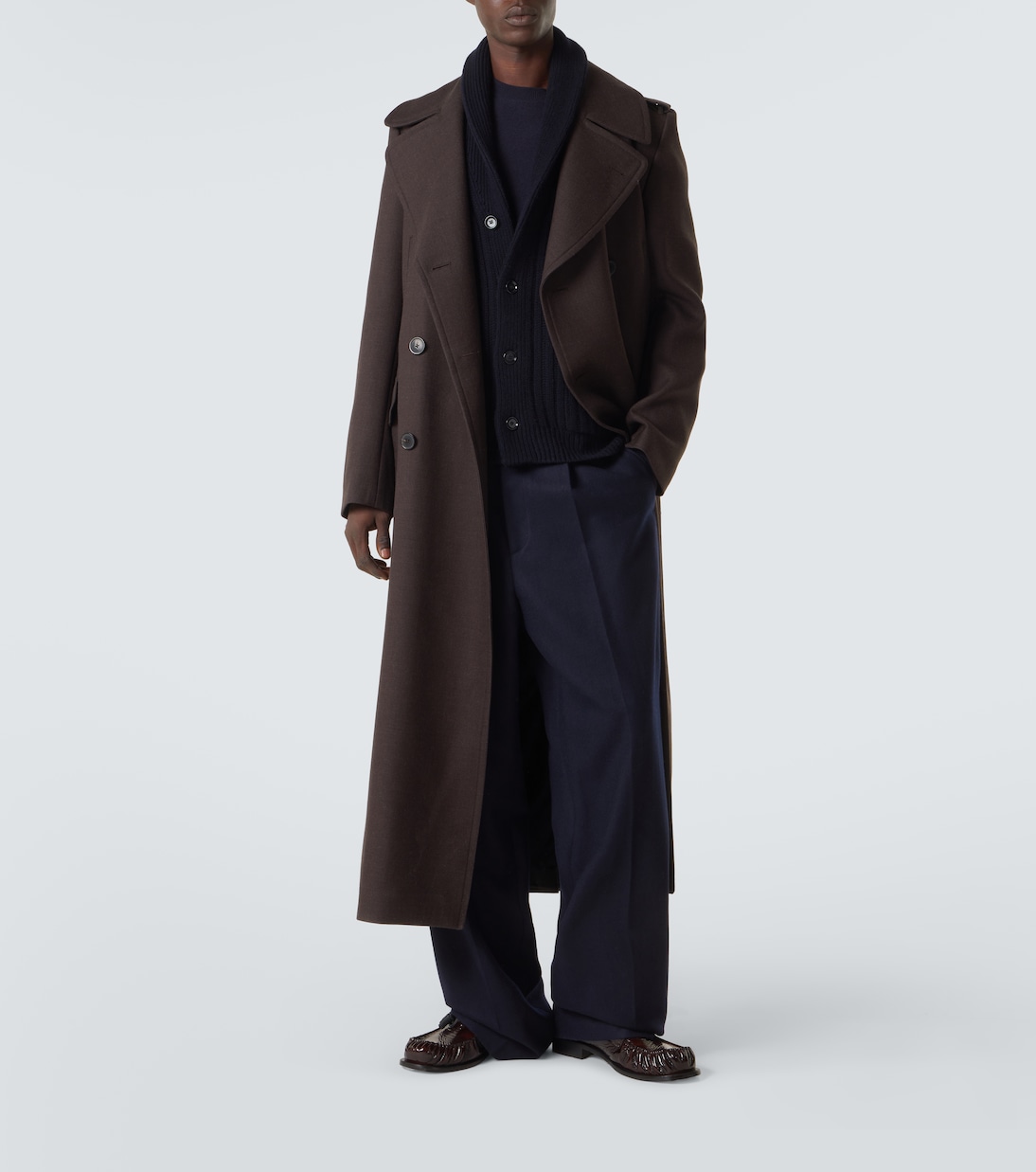 리브 니트 울 캐시미어 카디건 | Allude