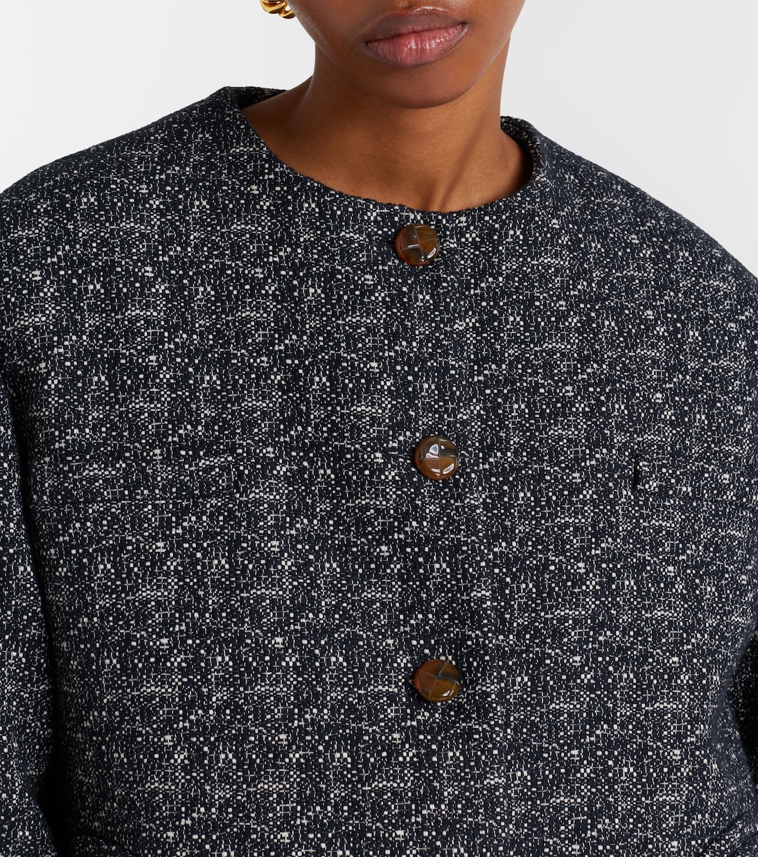 Antalya mélange cotton-blend jacket | Blazé Milano