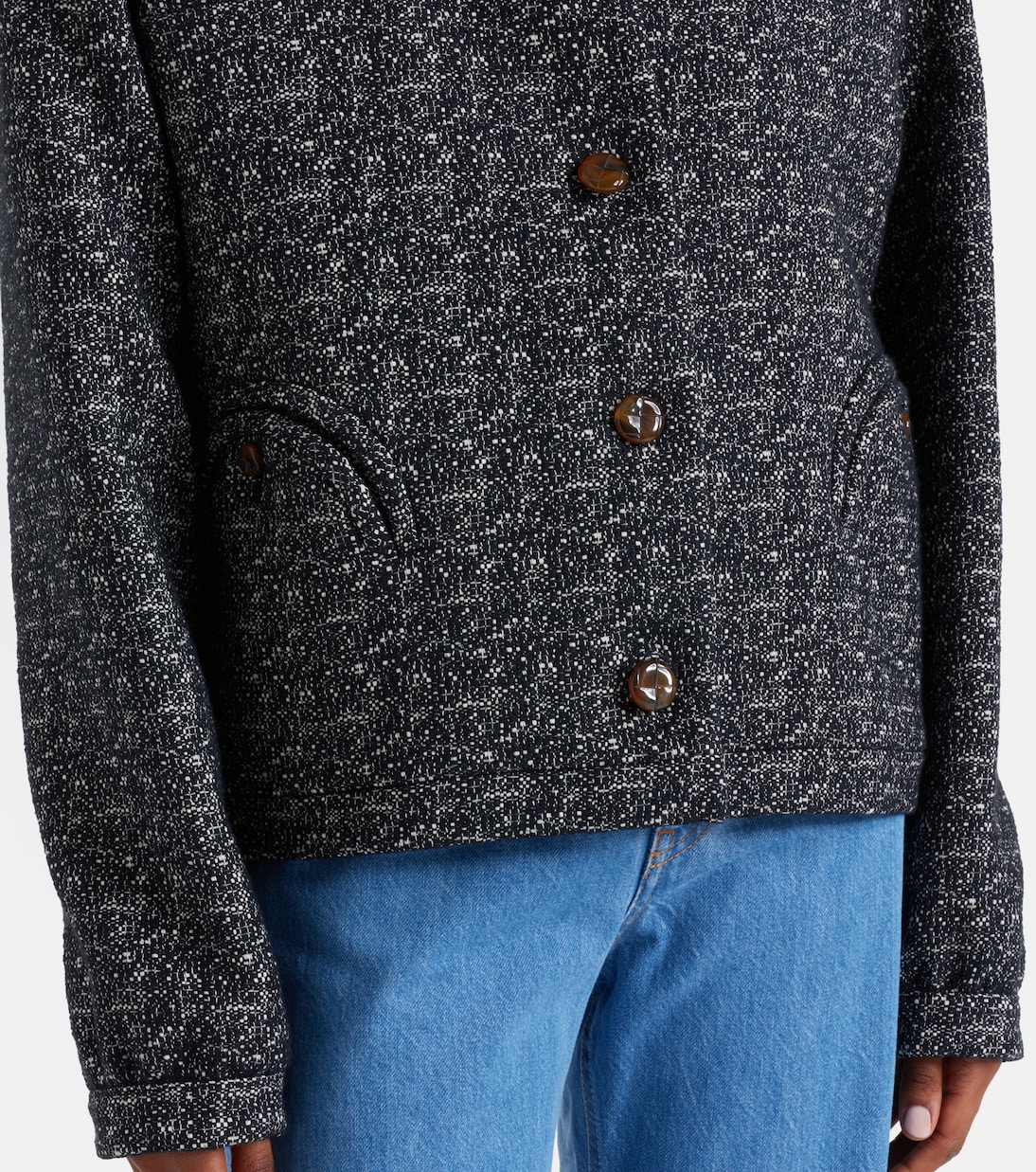 Antalya mélange cotton-blend jacket | Blazé Milano