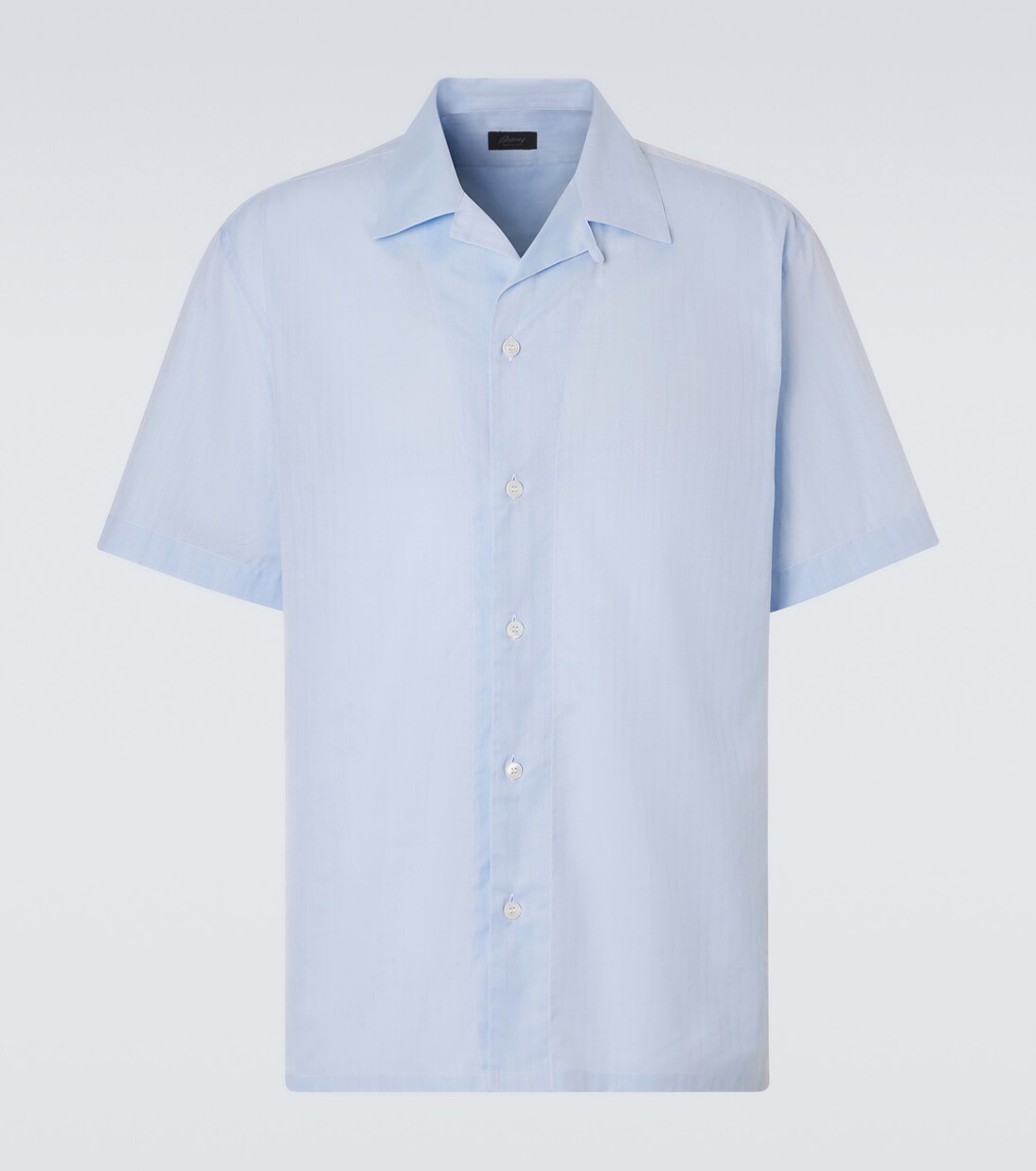 Striped cotton poplin bowling shirt | Brioni