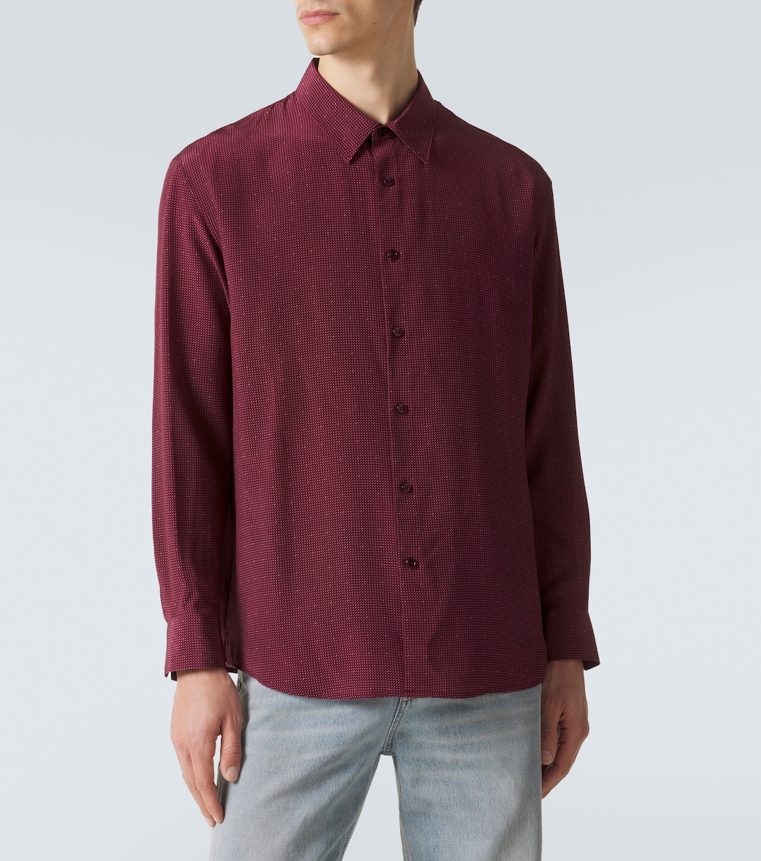 Cassandre silk crêpe de chine shirt | Saint Laurent