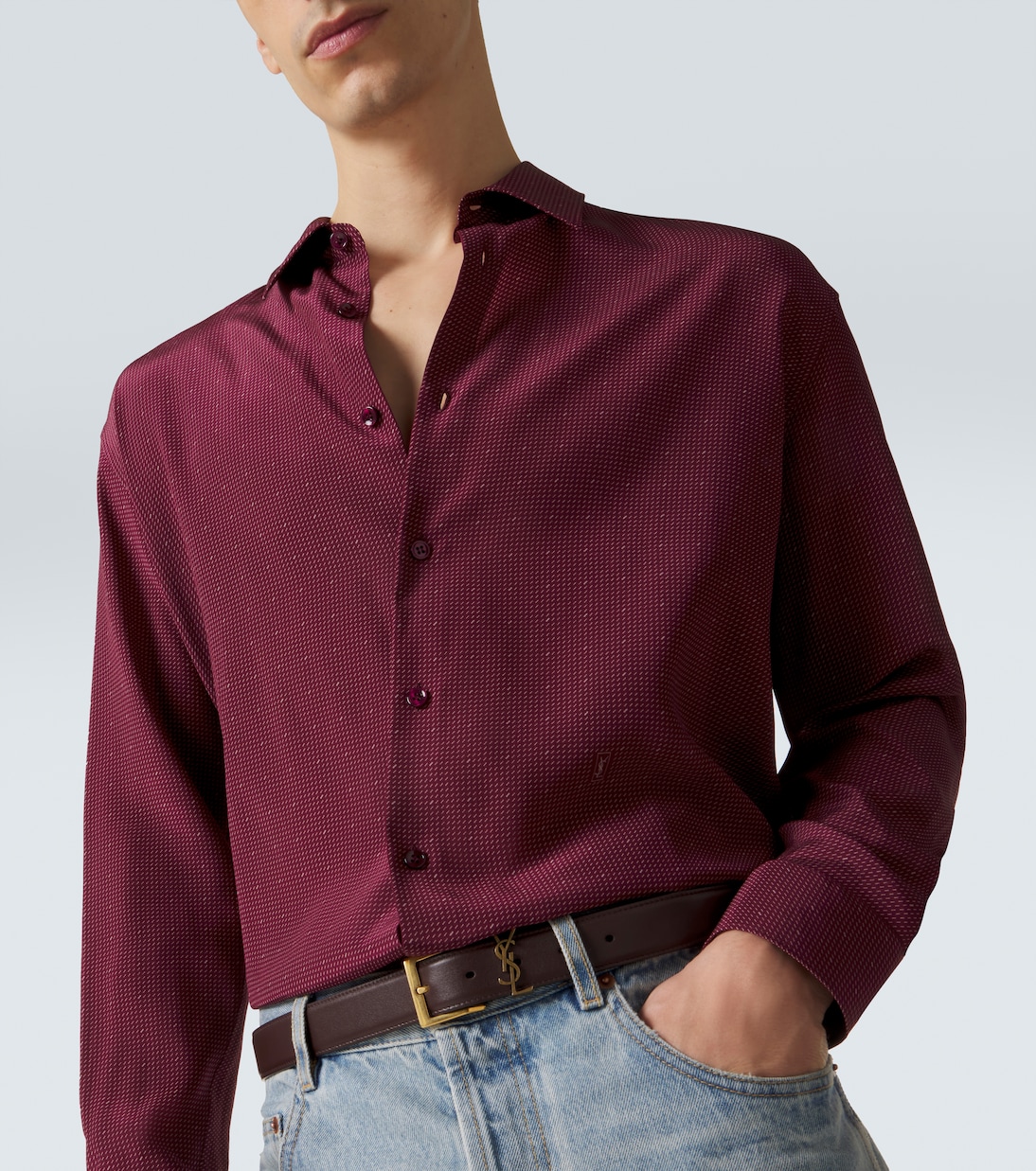 Cassandre silk crêpe de chine shirt | Saint Laurent