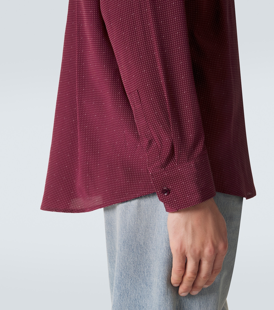 Cassandre silk crêpe de chine shirt | Saint Laurent