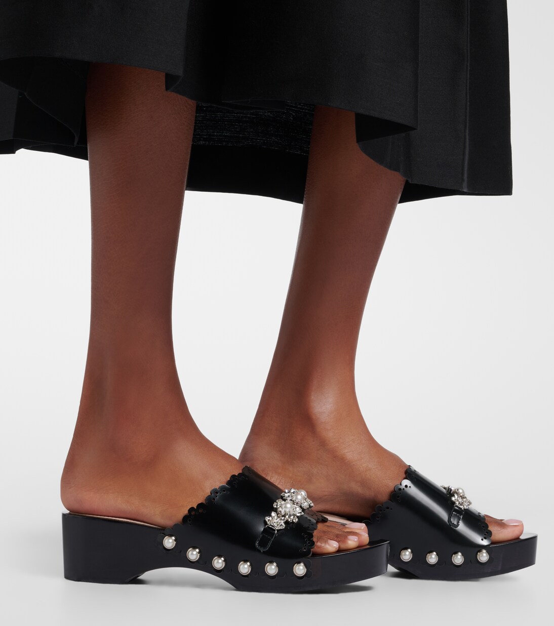 Mules in pelle con decorazione | Simone Rocha