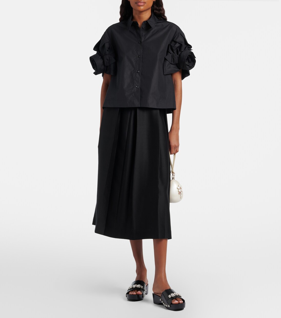 Mules in pelle con decorazione | Simone Rocha