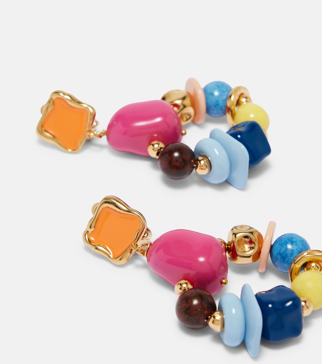 Beaded clip-on earrings | Oscar de la Renta