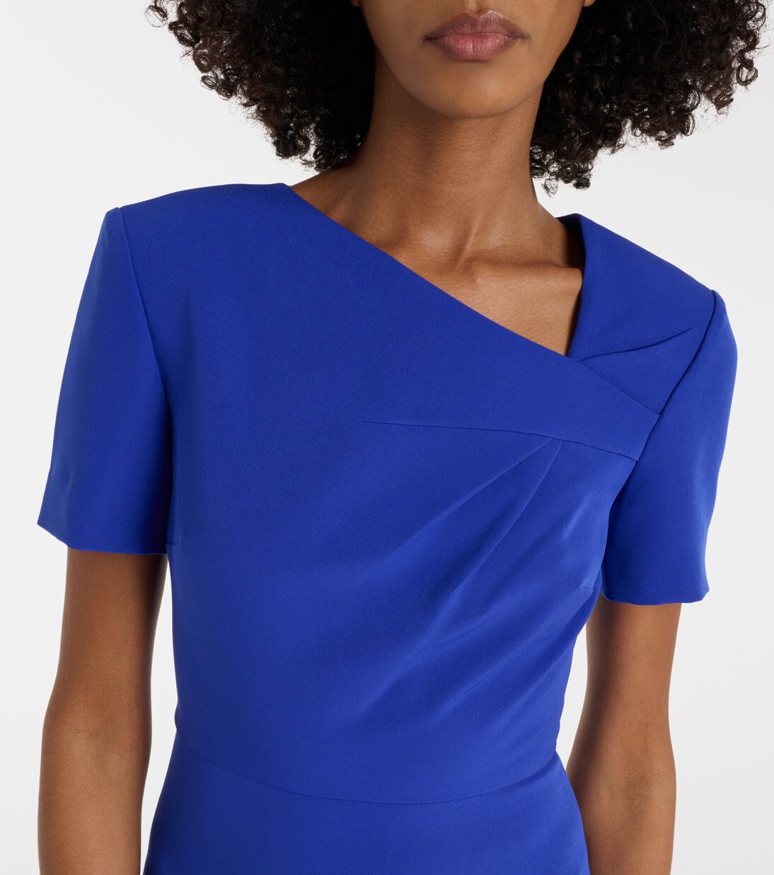 Robe midi drapée | Roland Mouret