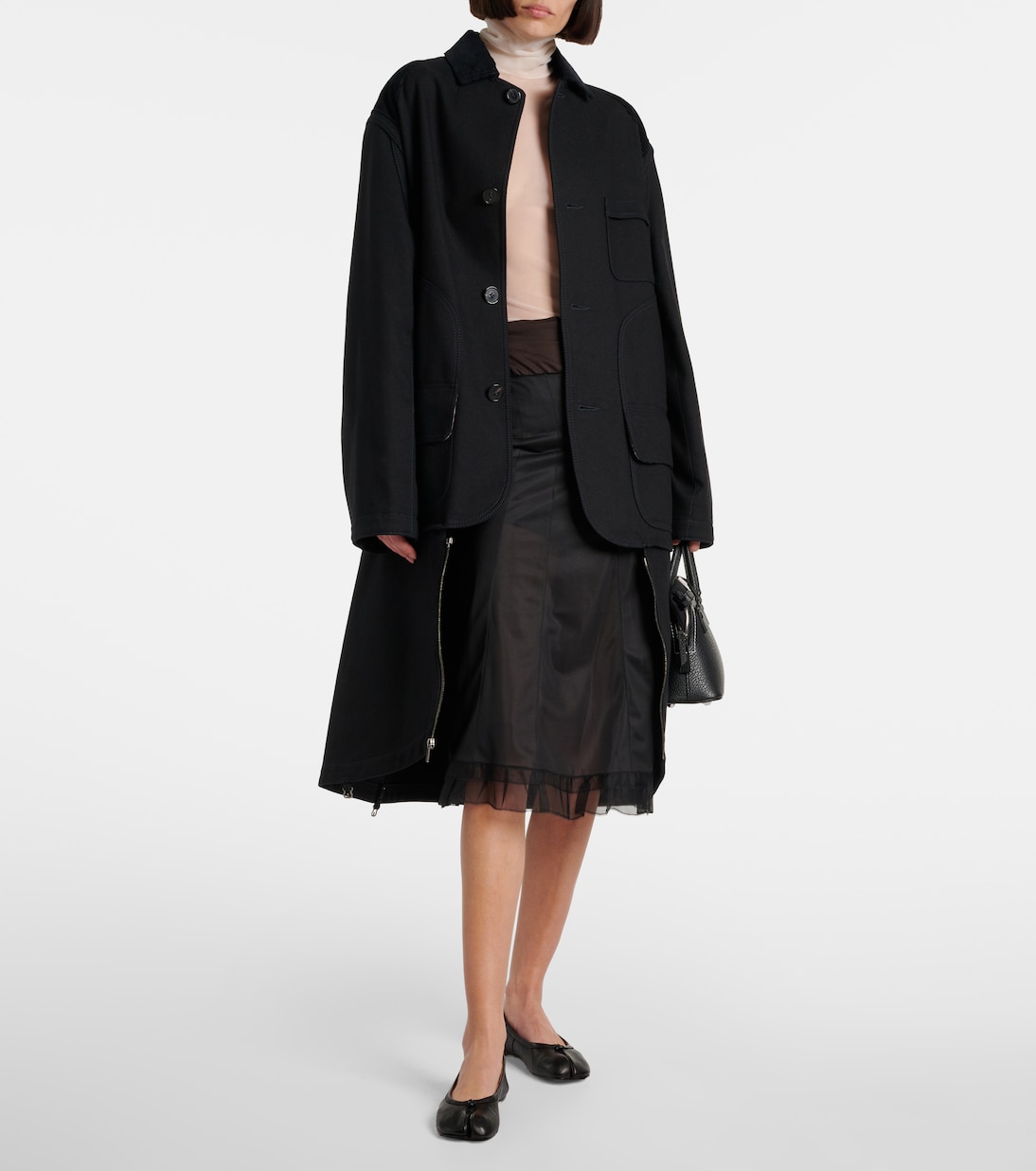 Tabi皮革芭蕾舞平底鞋 | Maison Margiela