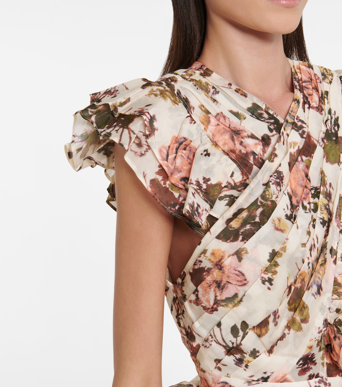 Robe Sarafina en coton et soie à fleurs | Ulla Johnson