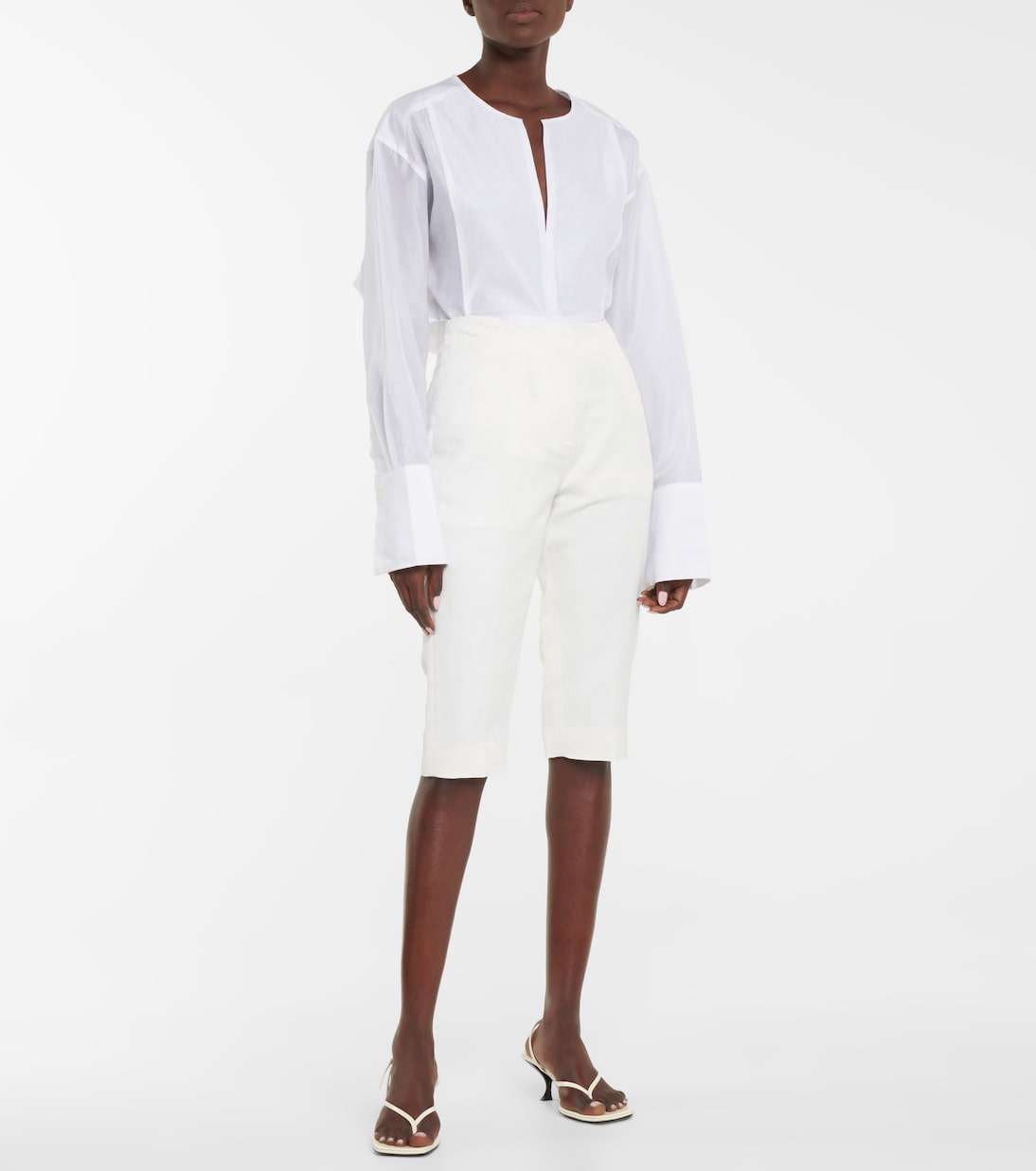 Mid-rise Bermuda shorts | Toteme