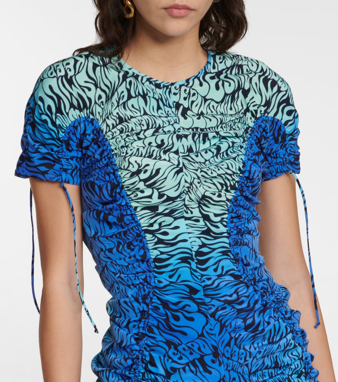 Bedrucktes Minikleid aus Seide | Stella McCartney