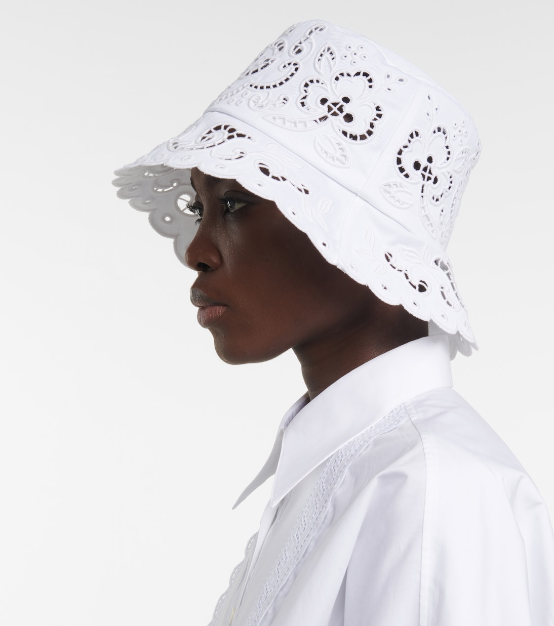 Sombrero de pescador con bordado inglés | Dolce&Gabbana