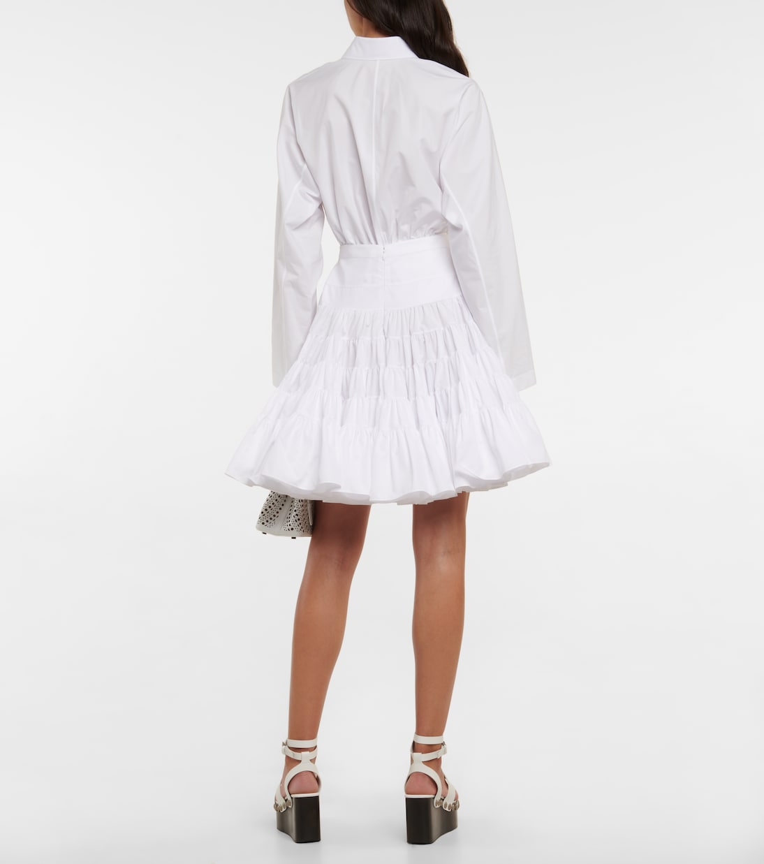 Mini-jupe en coton | Alaïa