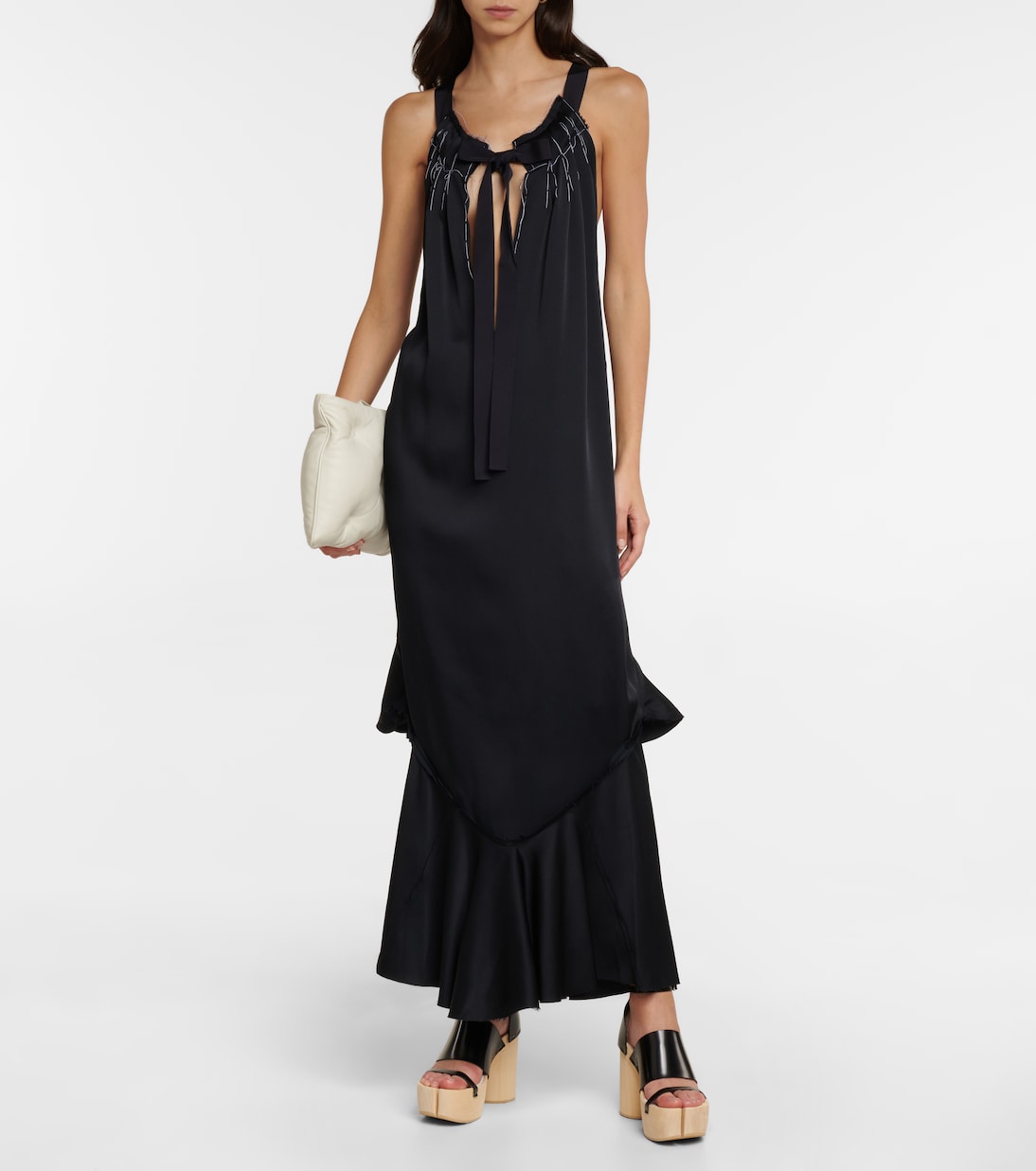 Maxikleid aus Crêpe | Maison Margiela