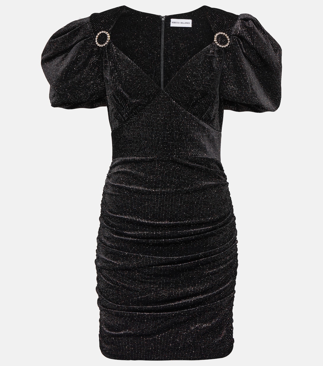 Moon River puff-sleeve mini dress | Rebecca Vallance
