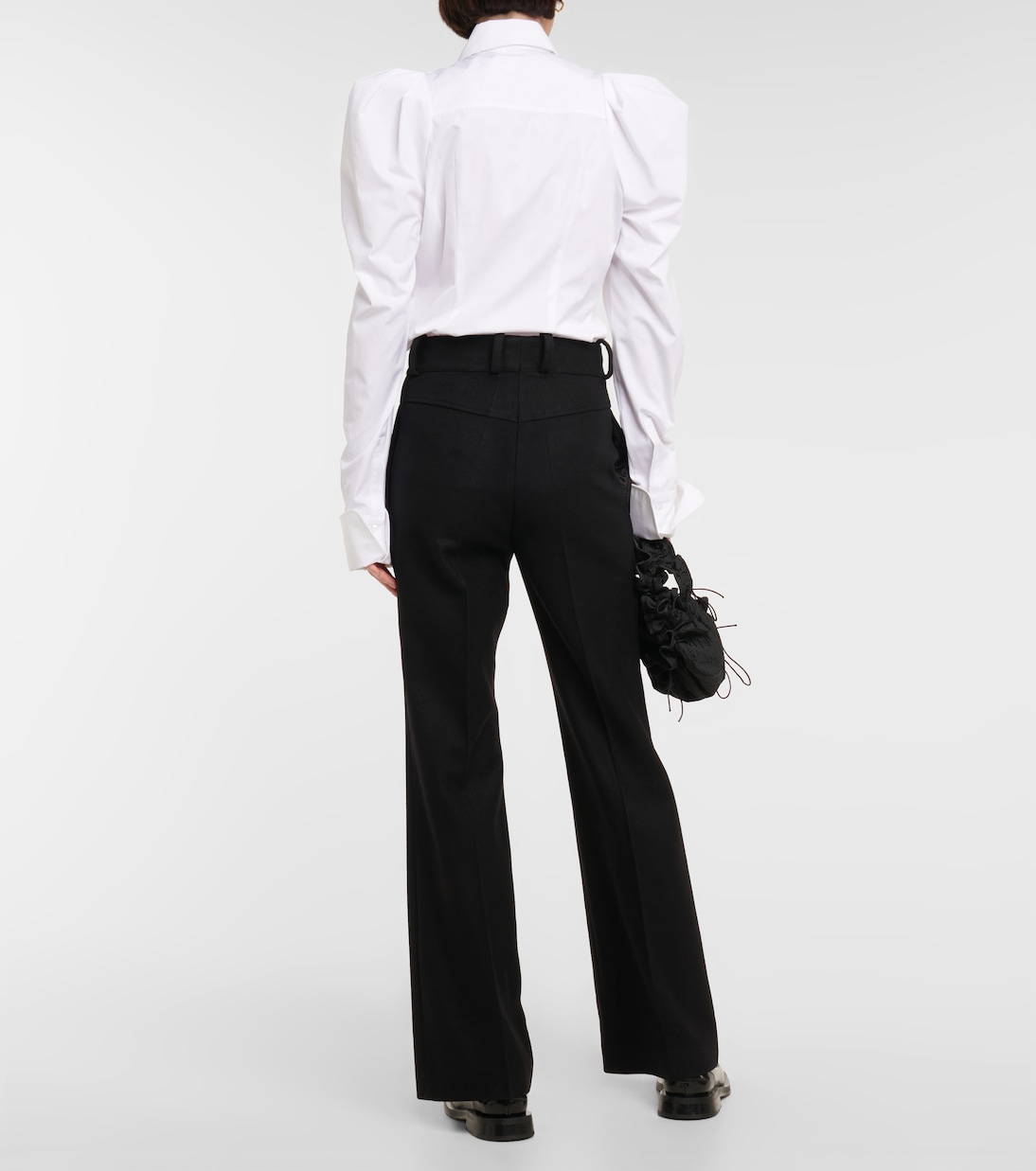 Pantalon ample en laine et cachemire | Patou