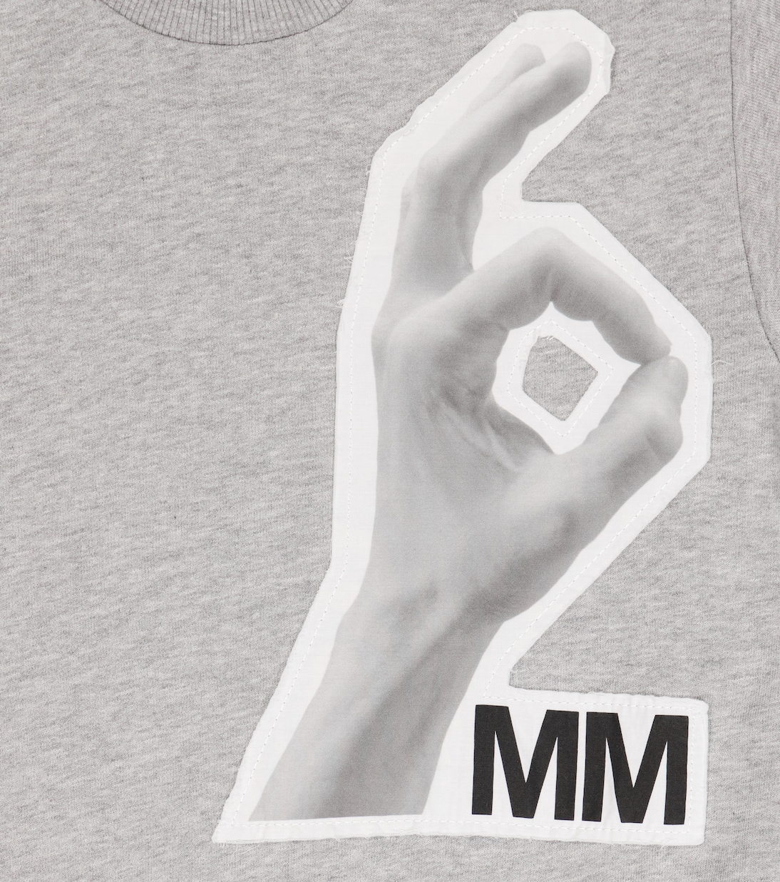 Printed cotton sweatshirt | MM6 Maison Margiela Kids