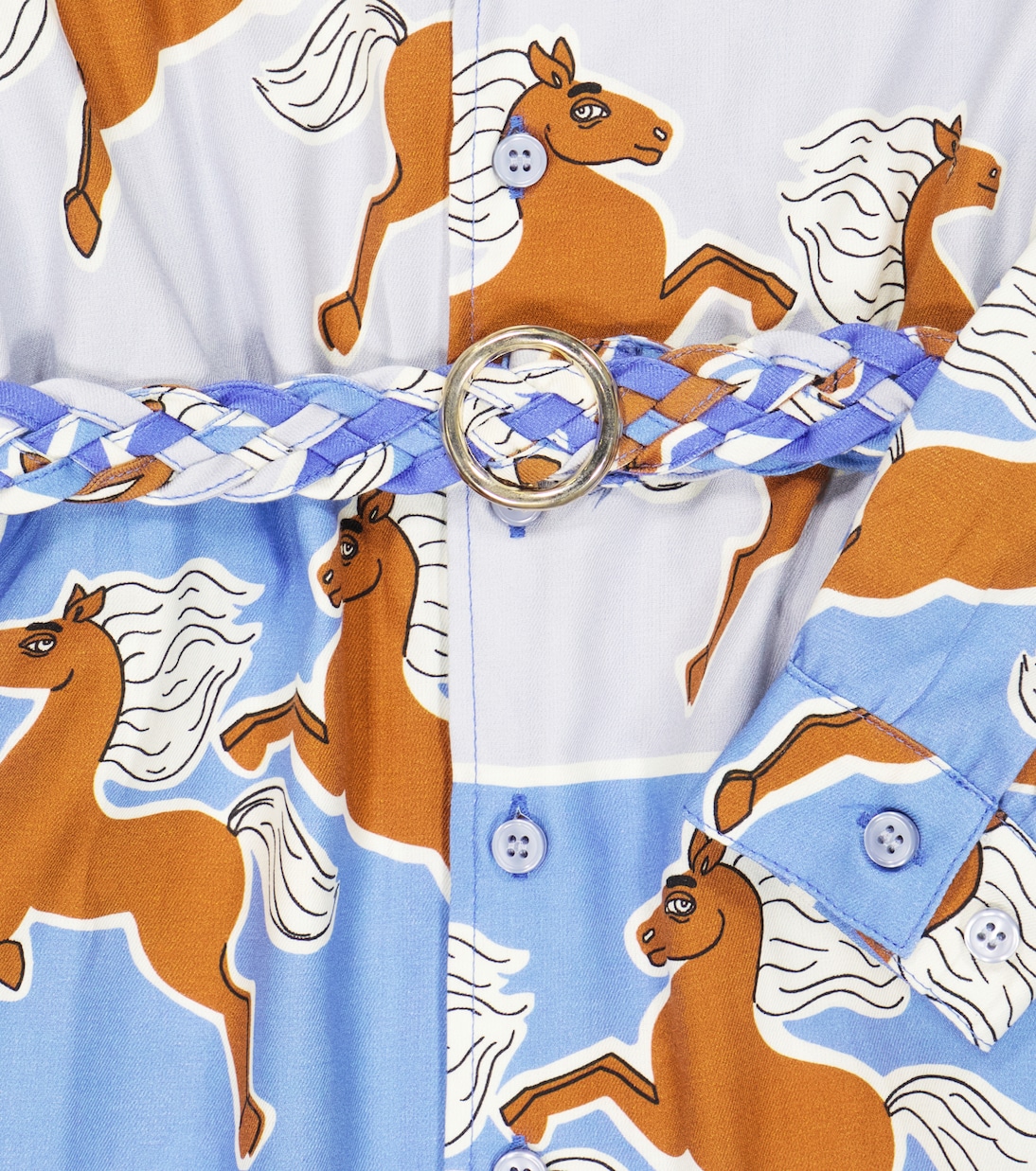 Robe chemise imprimée en coton | Mini Rodini