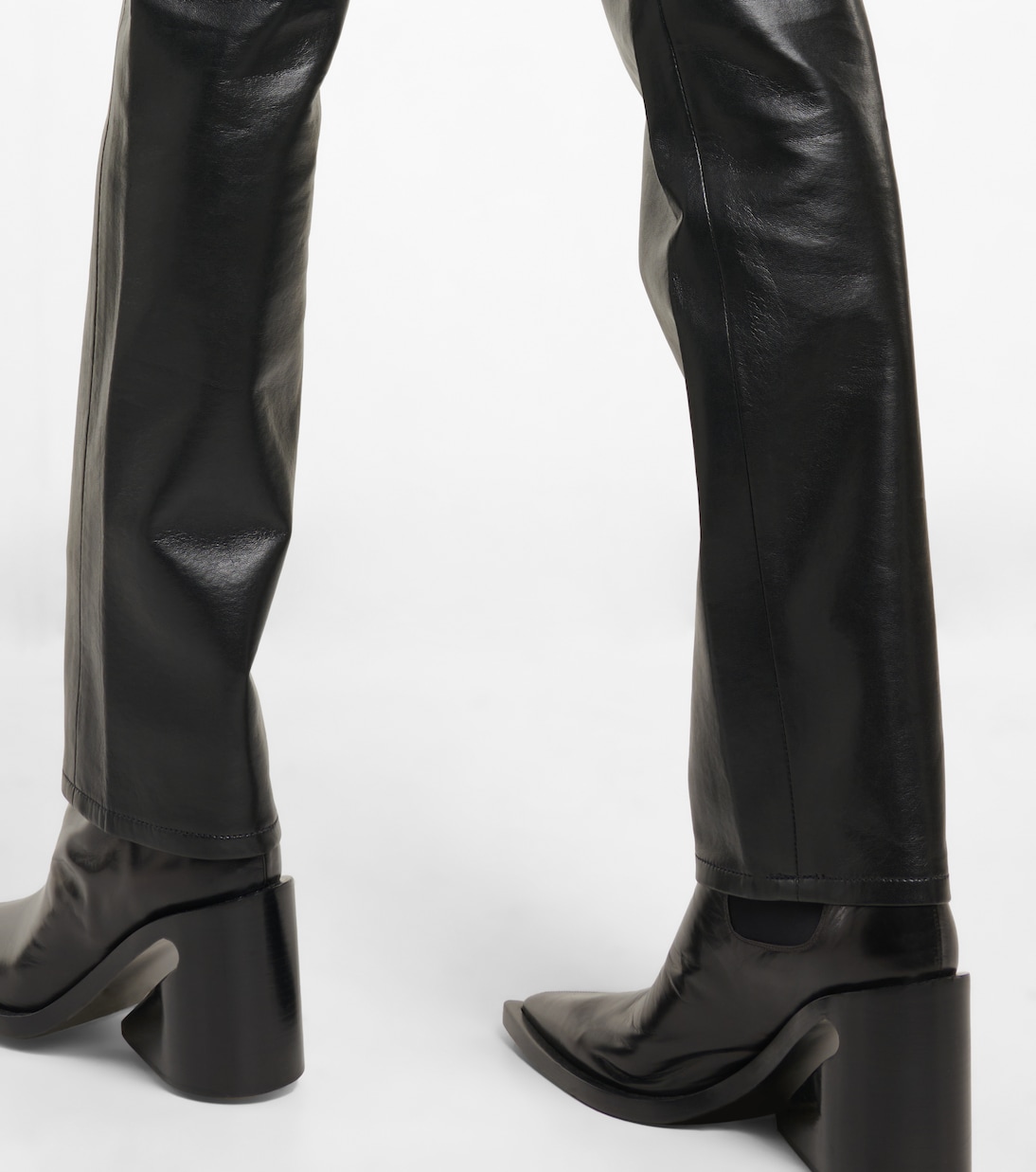 Criss-Cross high-rise faux leather pants | Agolde