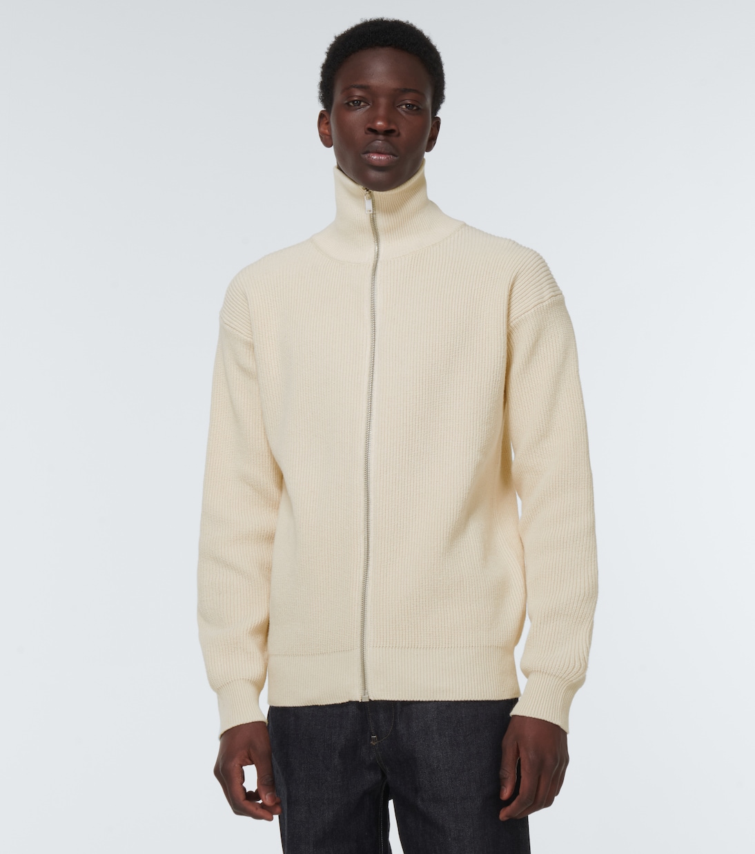 Chaqueta de algodón con cremallera | Jil Sander
