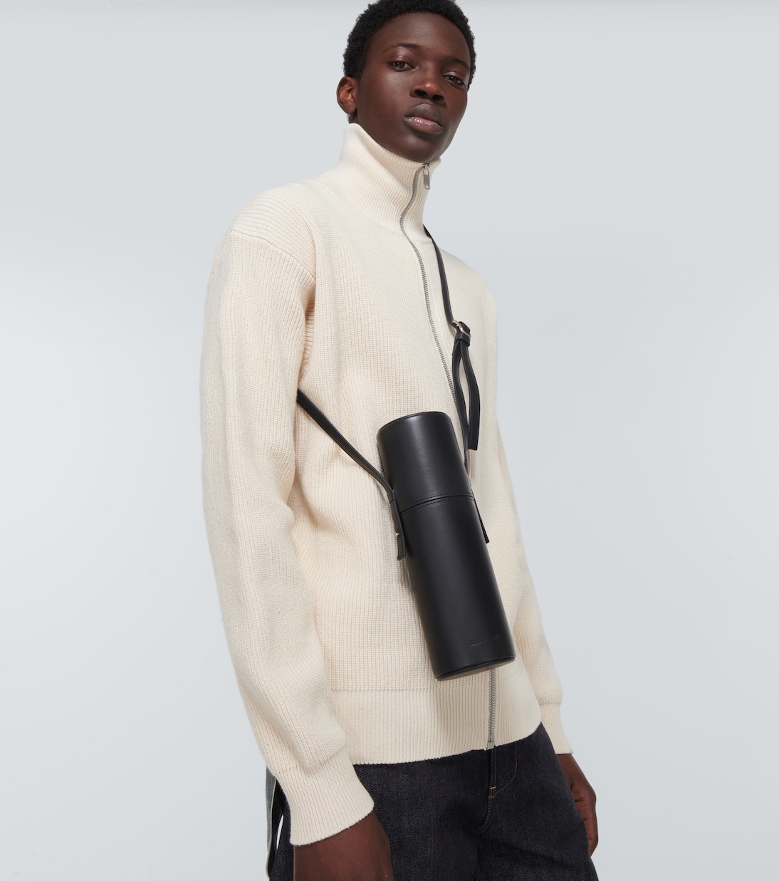 Chaqueta de algodón con cremallera | Jil Sander
