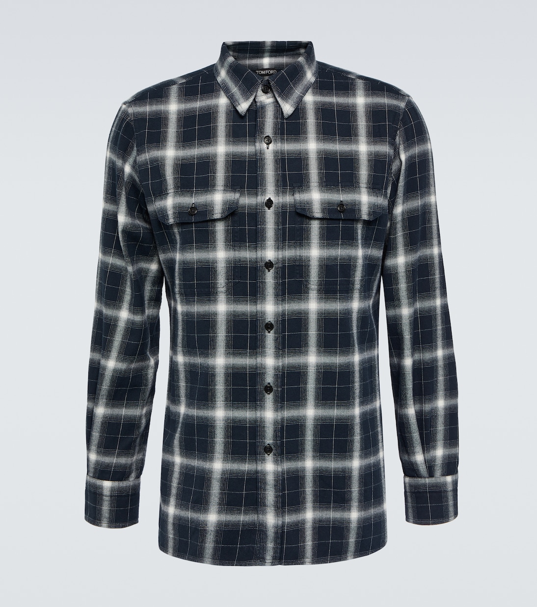 Camicia in cotone a quadri | Tom Ford