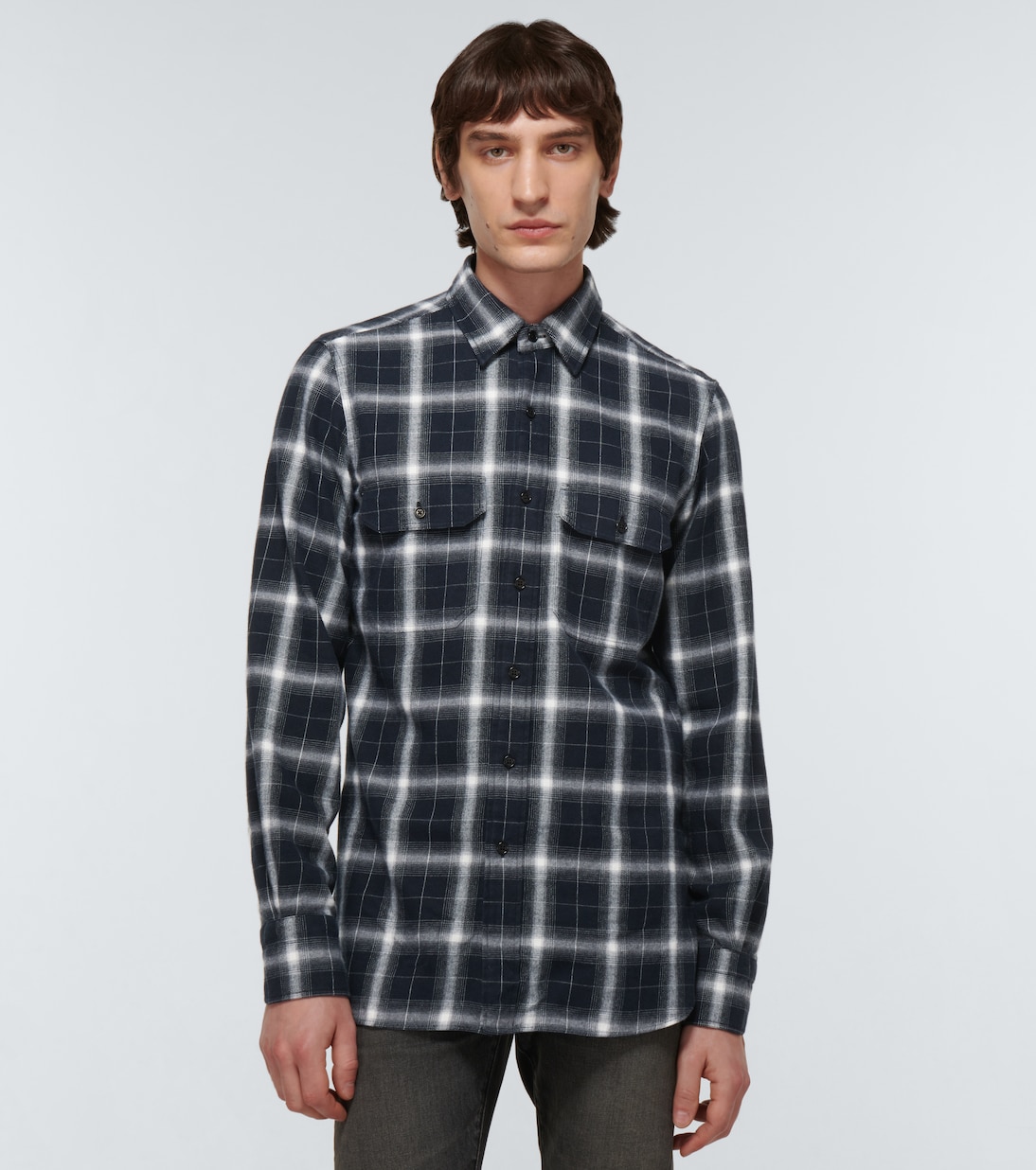Camicia in cotone a quadri | Tom Ford