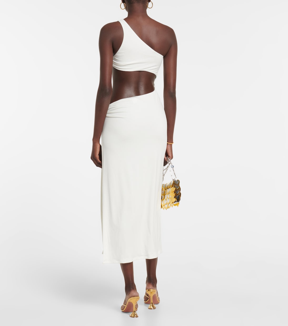 Ariana cutout one-shoulder beach dress | Bananhot