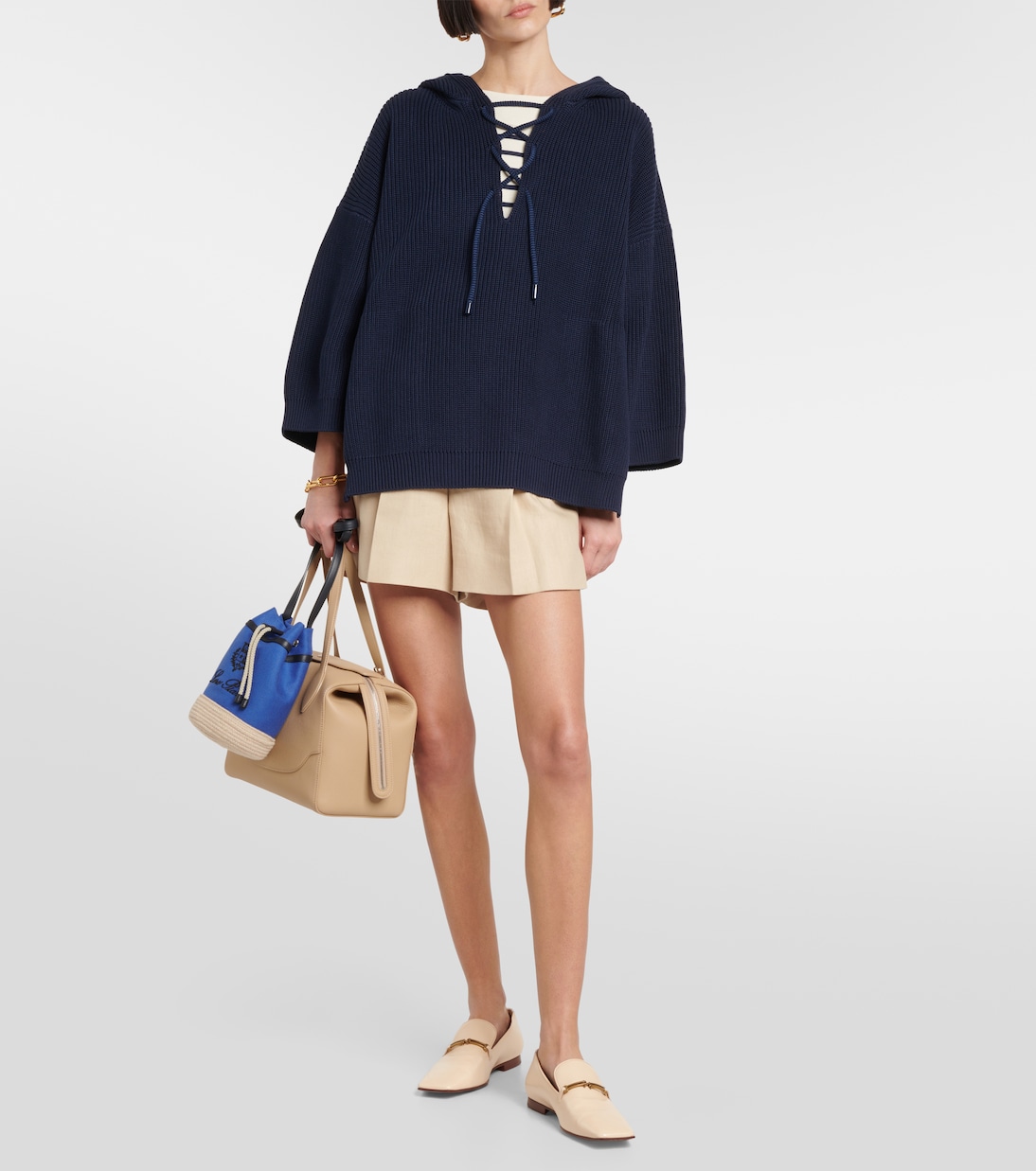 Secchiello Sailor Mini in canvas | Loro Piana