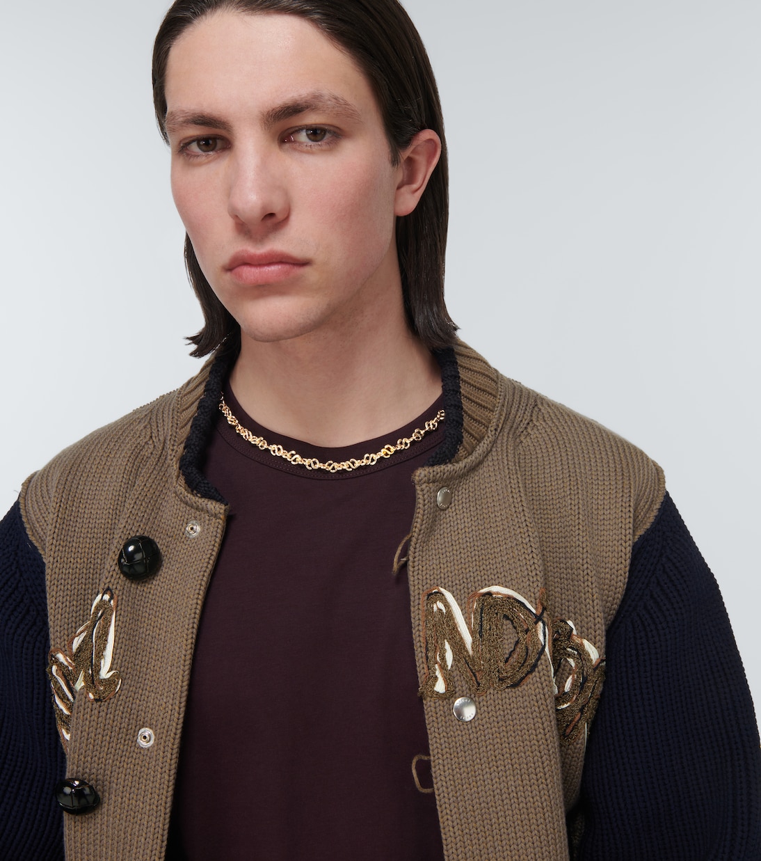 Choker de cadena bañado en oro | Sacai